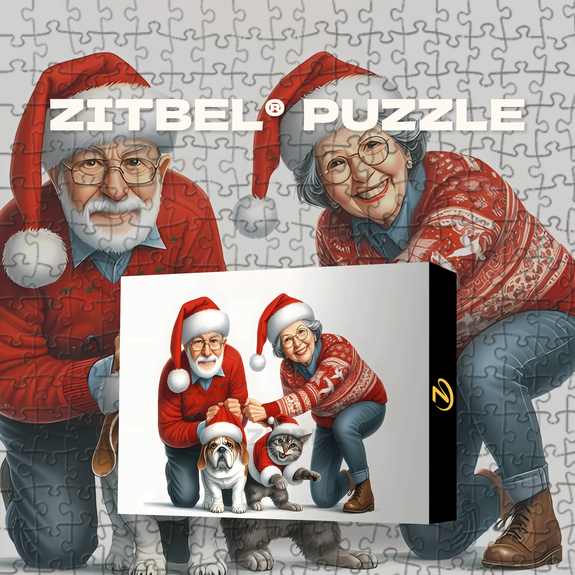 Playful Holiday Seniors 500pcs/1000pcs Jigsaw Puzzle, Scratch-Resistant, Interactive Family Game & Brain-Boosting DIY Decor, Perfect for Halloween, Christmas & New Year Gifts, Family Puzzle Game