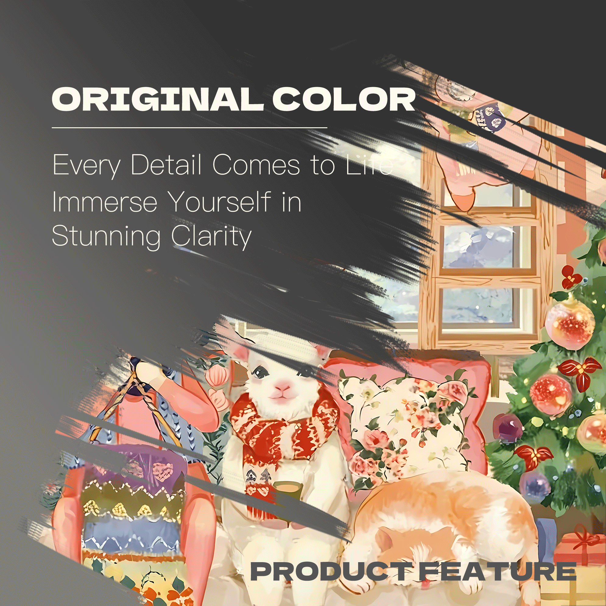 It's Snowing Outside 500pcs/1000pcs Jigsaw Puzzle, Scratch-Resistant, Interactive Family Game & Brain-Boosting DIY Decor, Perfect for Halloween, Christmas & New Year Gifts, Family Puzzle Game