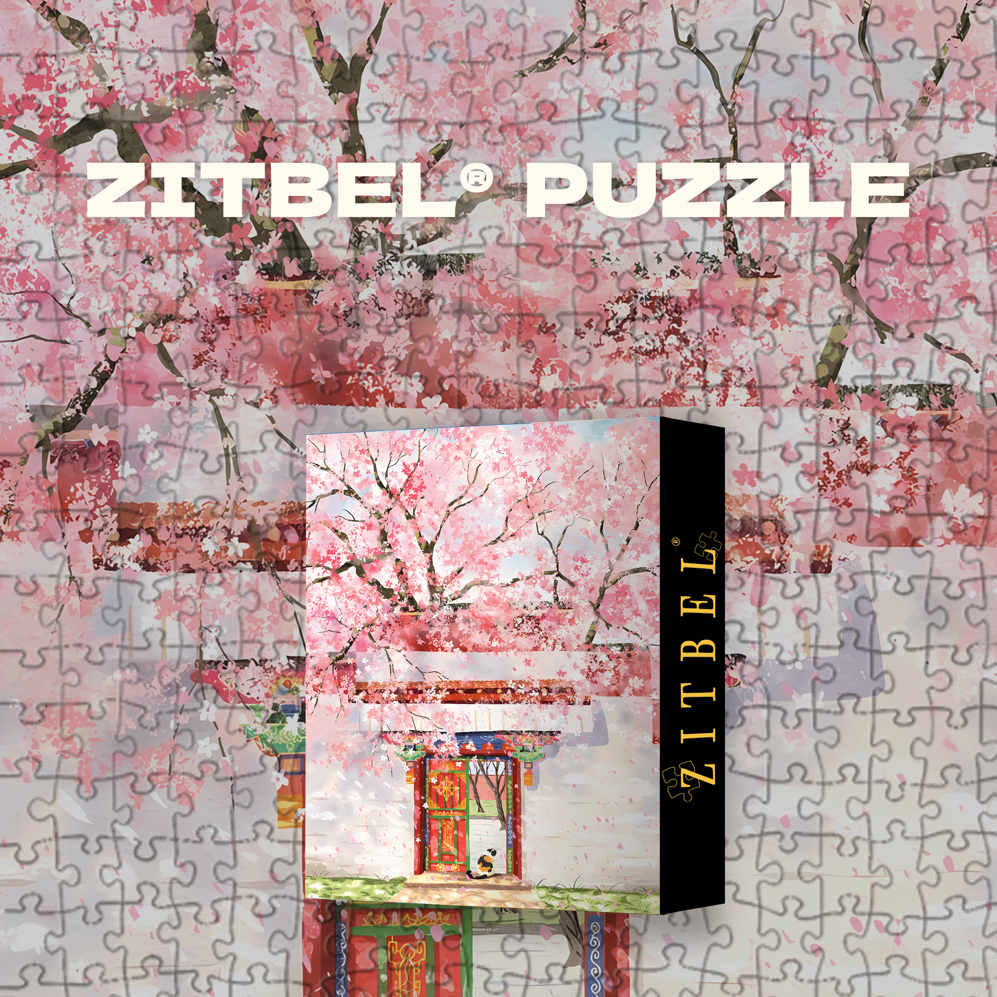 Romantic Spring Song 500pcs/1000pcs Jigsaw Puzzle, Scratch-Resistant, Interactive Family Game & Brain-Boosting DIY Decor, Perfect for Halloween, Christmas & New Year Gifts, Family Puzzle Game