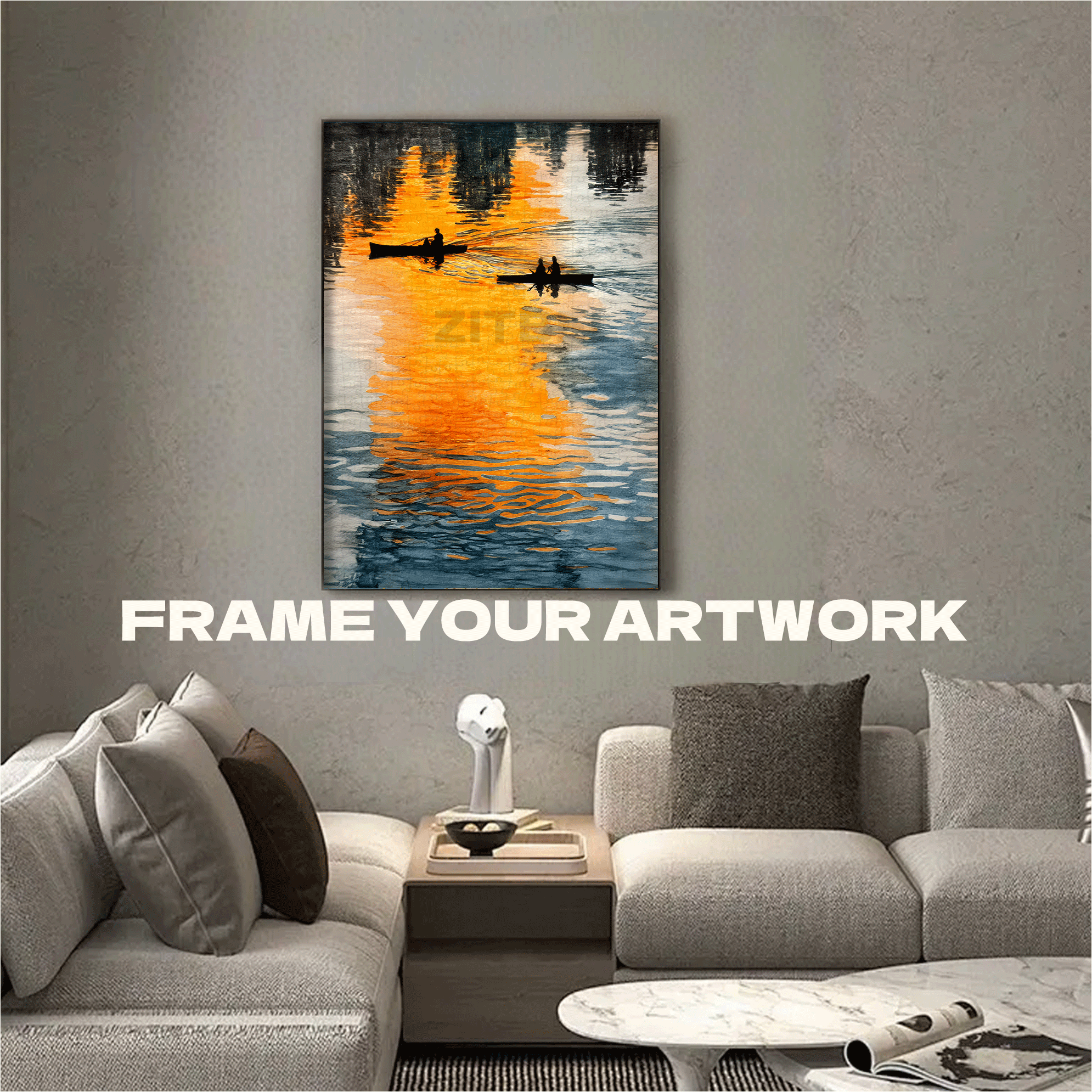 The Golden Ripples Of The Setting sun 500pcs/1000pcs Jigsaw Puzzle, Scratch-Resistant, Interactive Family Game & Brain-Boosting DIY Decor, Perfect for Halloween, Christmas & New Year Gifts, Family Puzzle Game