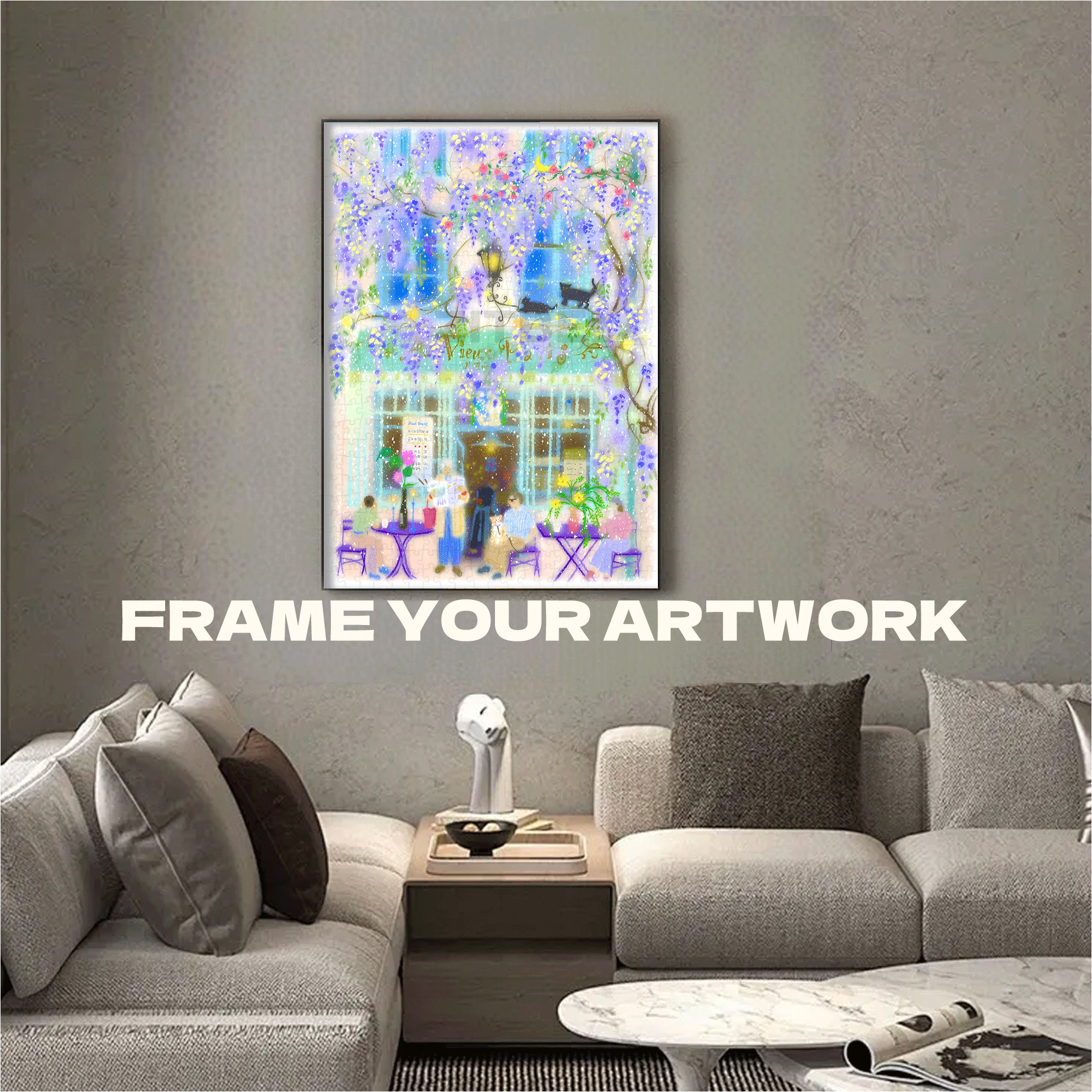 The Letter From The Wisteria 500pcs/1000pcs Jigsaw Puzzle, Scratch-Resistant, Interactive Family Game & Brain-Boosting DIY Decor, Perfect for Halloween, Christmas & New Year Gifts, Family Puzzle Game
