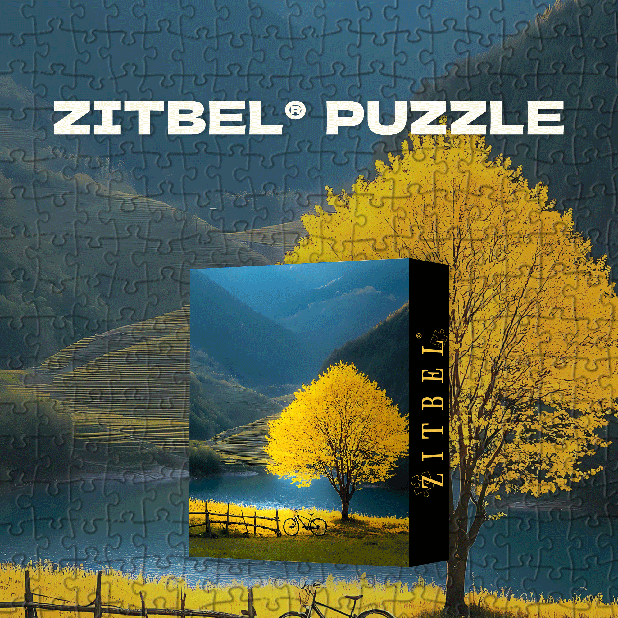 The Scenery Is In My Heart 500pcs/1000pcs Jigsaw Puzzle, Scratch-Resistant, Interactive Family Game & Brain-Boosting DIY Decor, Perfect for Halloween, Christmas & New Year Gifts, Family Puzzle Game