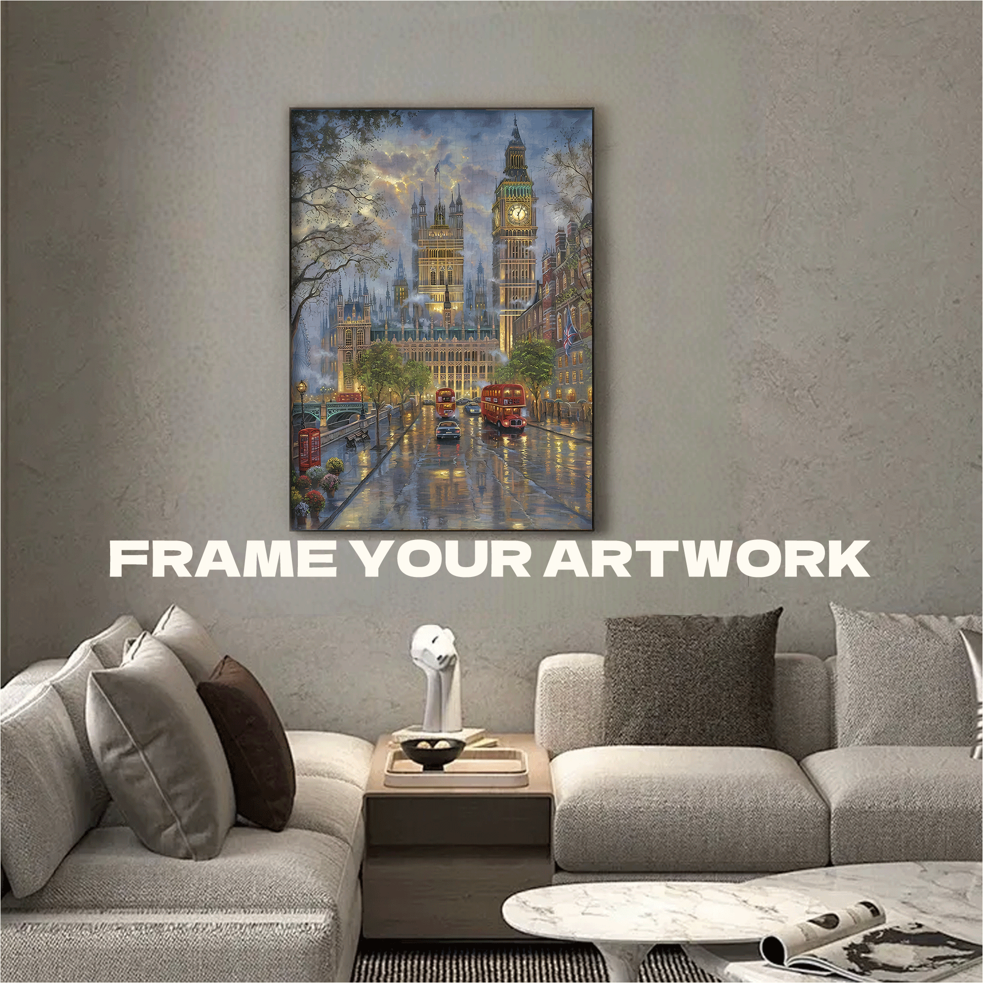 Bell Tower Reflections 500pcs/1000pcs Jigsaw Puzzle, Scratch-Resistant, Interactive Family Game & Brain-Boosting DIY Decor, Perfect for Halloween, Christmas & New Year Gifts, Family Puzzle Game