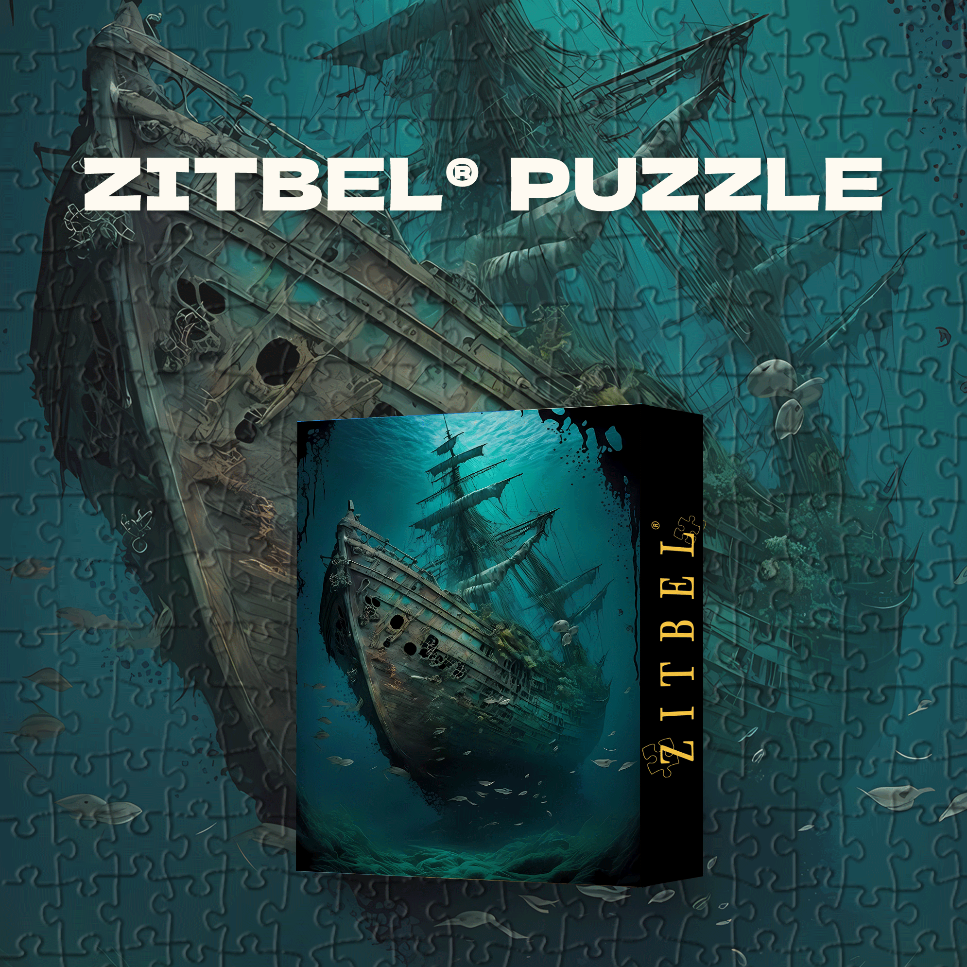 Deep-sea Ghost Soul 500pcs/1000pcs Jigsaw Puzzle, Scratch-Resistant, Interactive Family Game & Brain-Boosting DIY Decor, Perfect for Halloween, Christmas & New Year Gifts, Family Puzzle Game