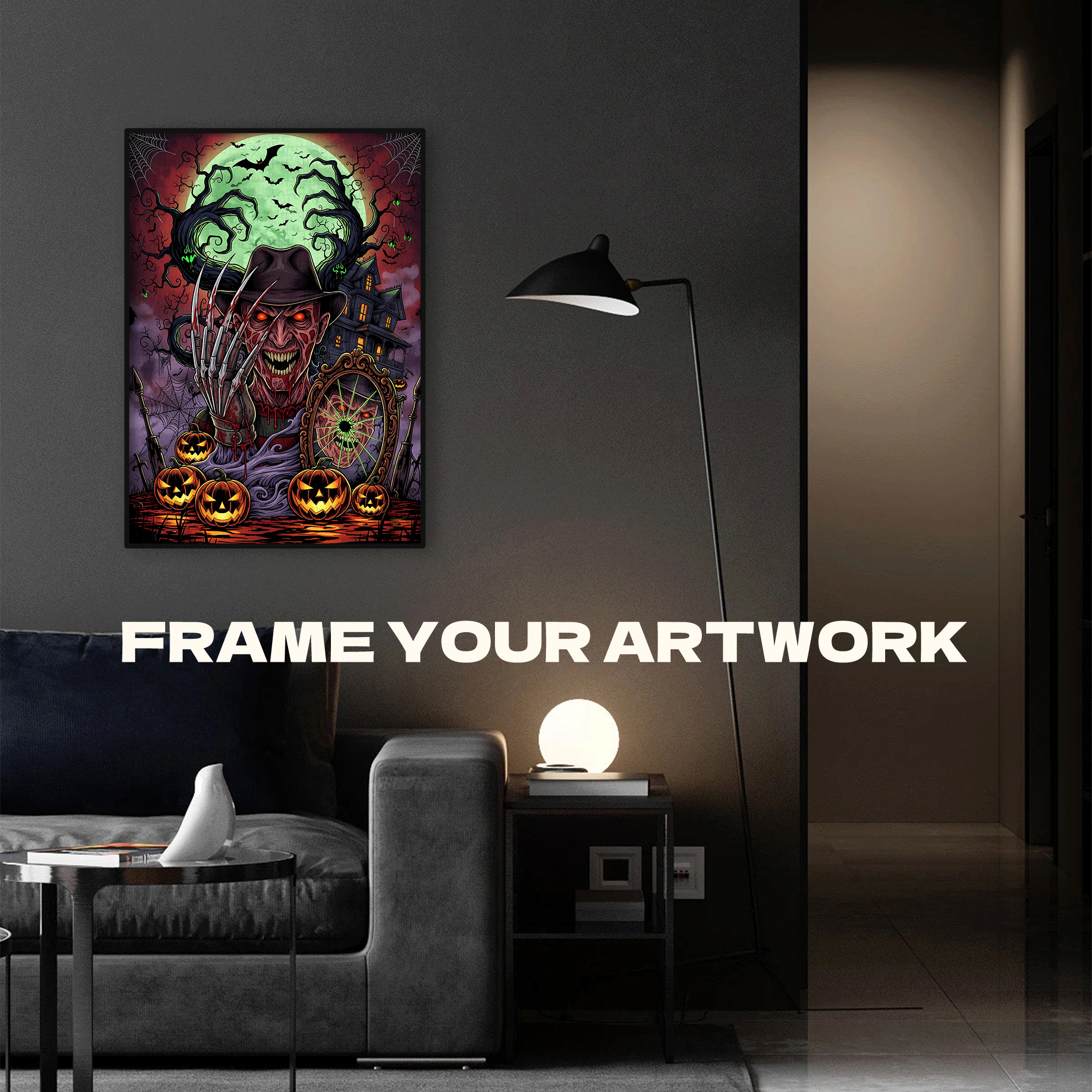 Horror Nightmares 500pcs/1000pcs Jigsaw Puzzle, Scratch-Resistant, Interactive Family Game & Brain-Boosting DIY Decor, Perfect for Halloween, Christmas & New Year Gifts, Family Puzzle Game