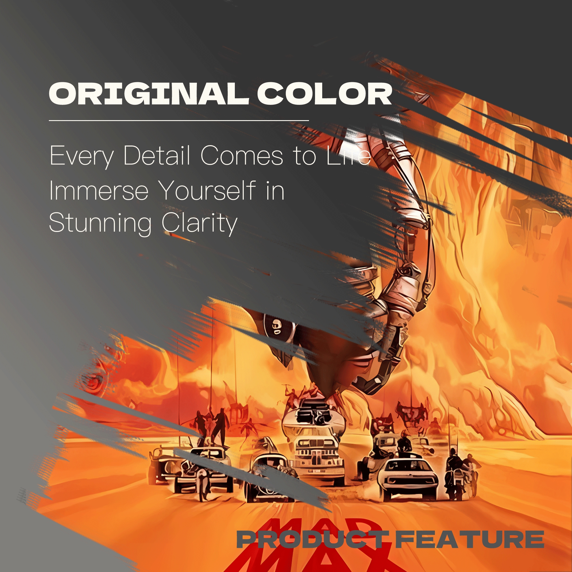 Mad Max 500pcs/1000pcs Jigsaw Puzzle, Scratch-Resistant, Interactive Family Game & Brain-Boosting DIY Decor, Perfect for Halloween, Christmas & New Year Gifts, Family Puzzle Game