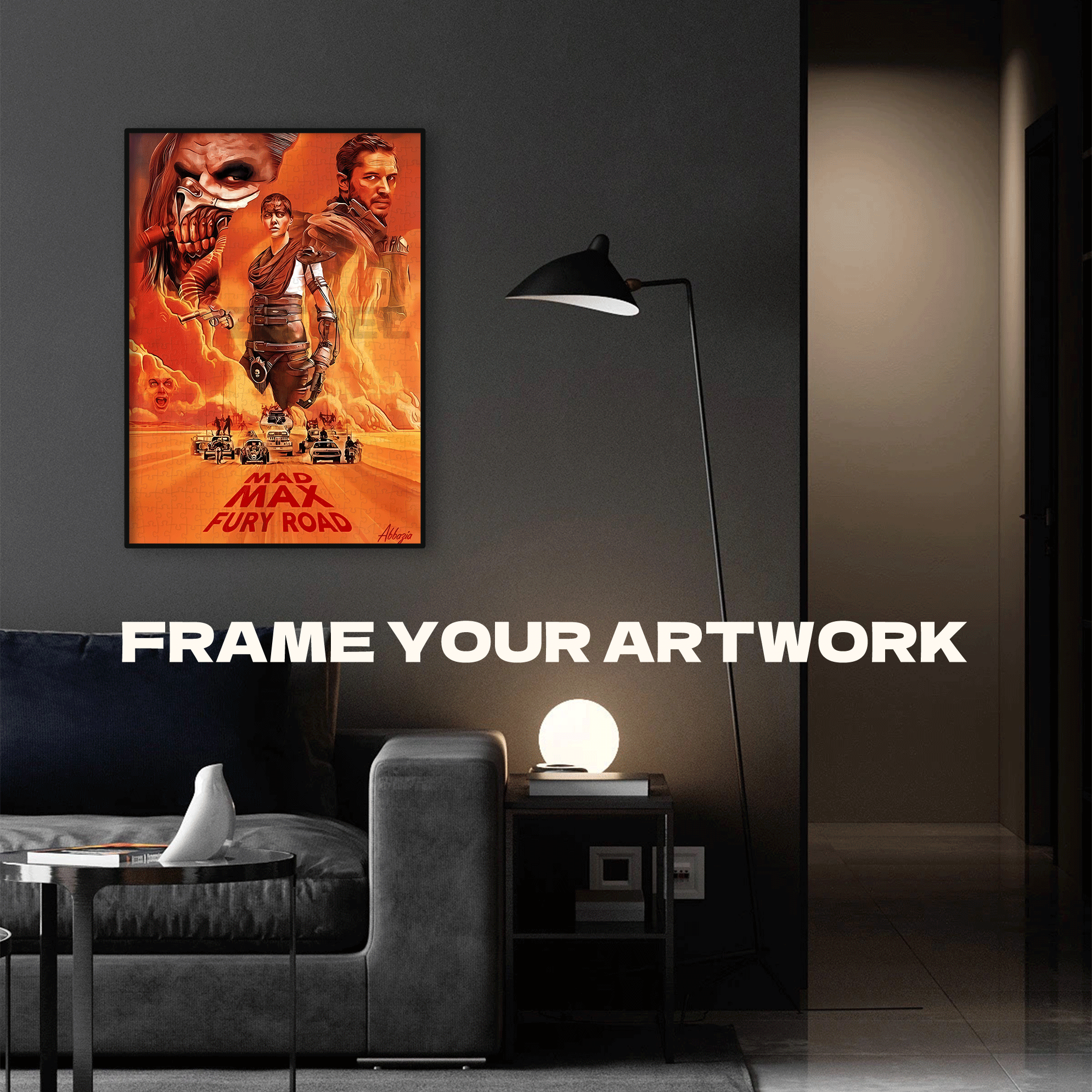 Mad Max 500pcs/1000pcs Jigsaw Puzzle, Scratch-Resistant, Interactive Family Game & Brain-Boosting DIY Decor, Perfect for Halloween, Christmas & New Year Gifts, Family Puzzle Game