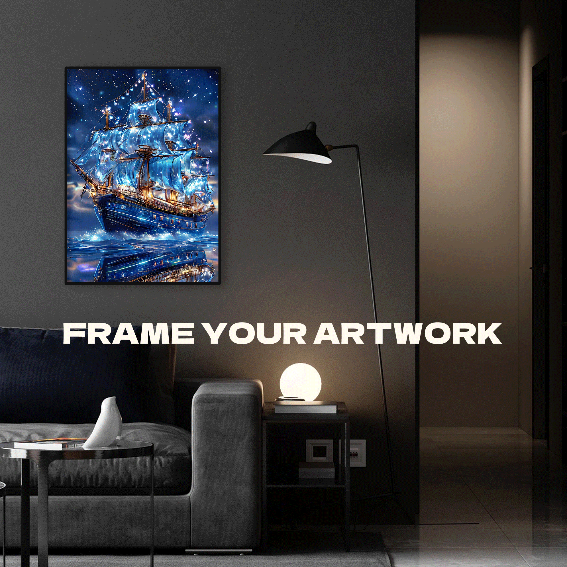 Ship of Stardust 500pcs/1000pcs Jigsaw Puzzle, Scratch-Resistant, Interactive Family Game & Brain-Boosting DIY Decor, Perfect for Halloween, Christmas & New Year Gifts, Family Puzzle Game