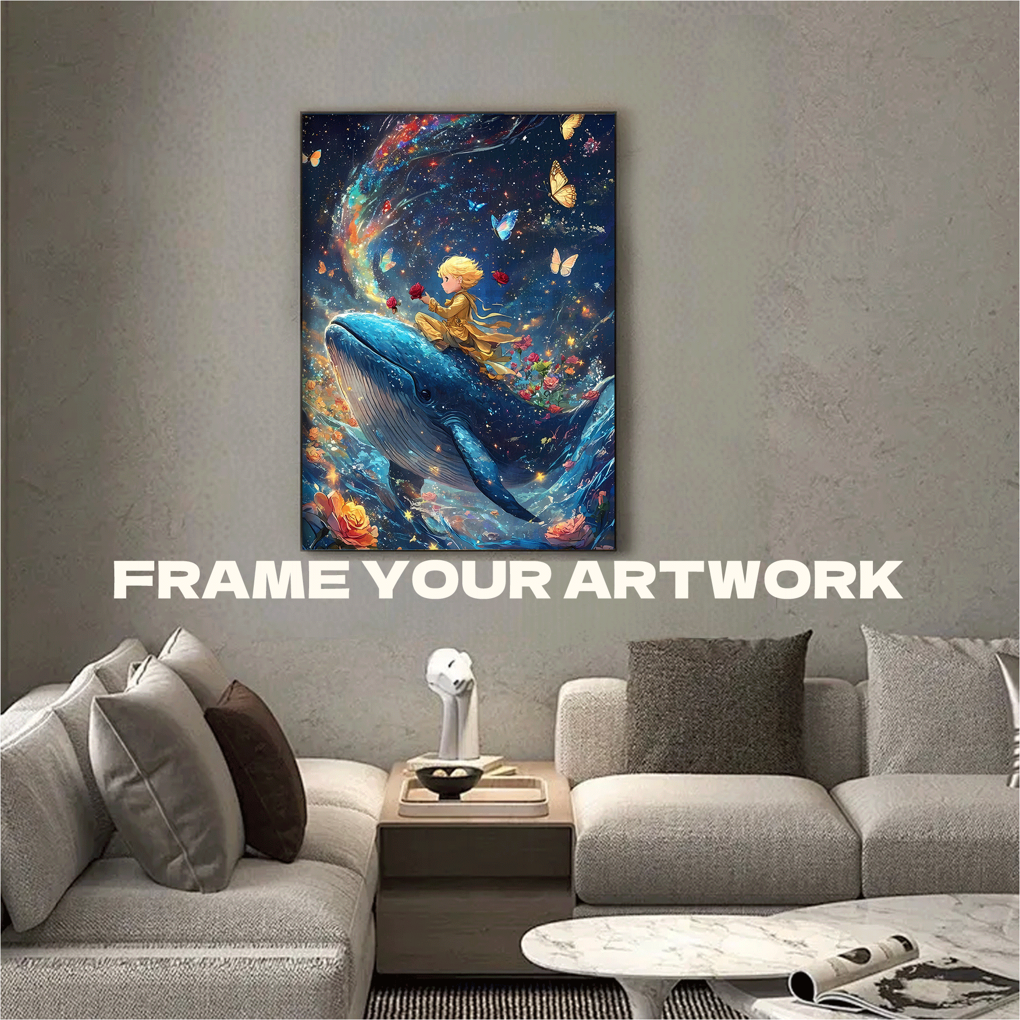 The Back Of The Huge Whale 500pcs/1000pcs Jigsaw Puzzle, Scratch-Resistant, Interactive Family Game & Brain-Boosting DIY Decor, Perfect for Halloween, Christmas & New Year Gifts, Family Puzzle Game