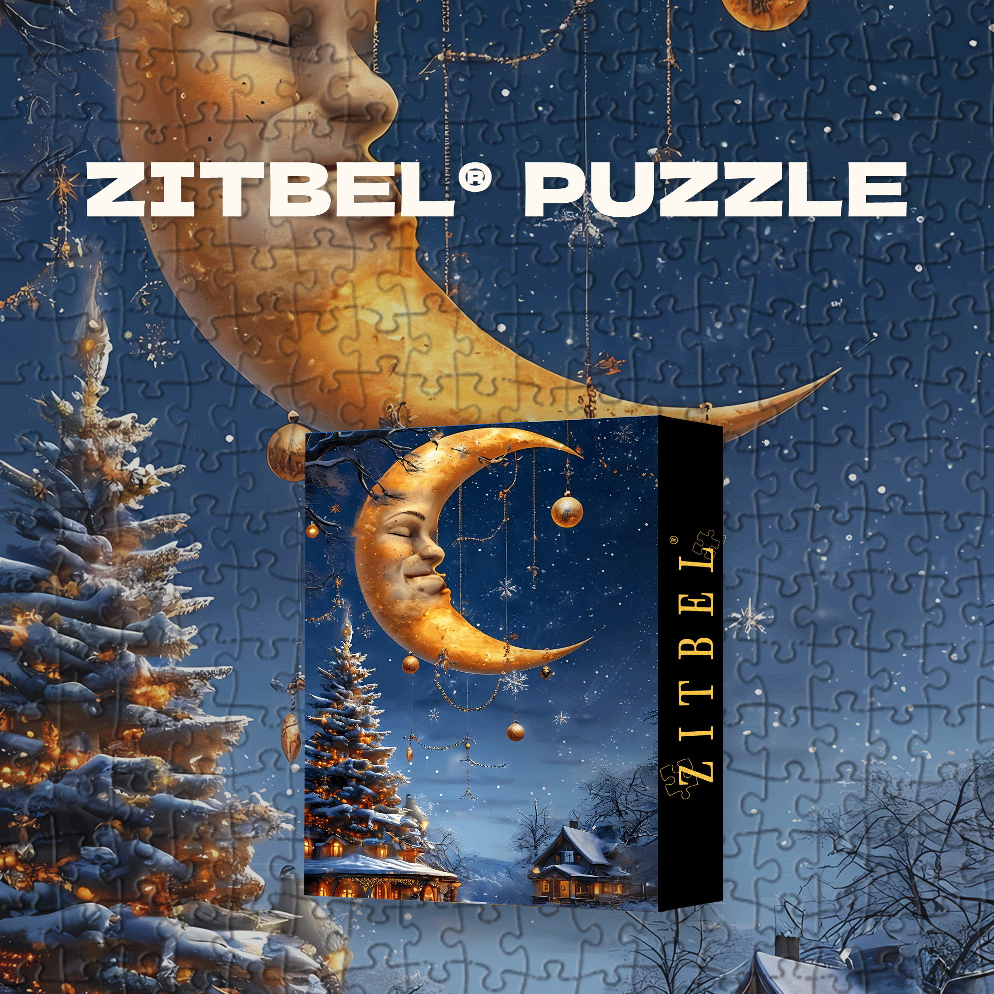 The Dream of Christmas Month 500pcs/1000pcs Jigsaw Puzzle, Scratch-Resistant, Interactive Family Game & Brain-Boosting DIY Decor, Perfect for Halloween, Christmas & New Year Gifts, Family Puzzle Game