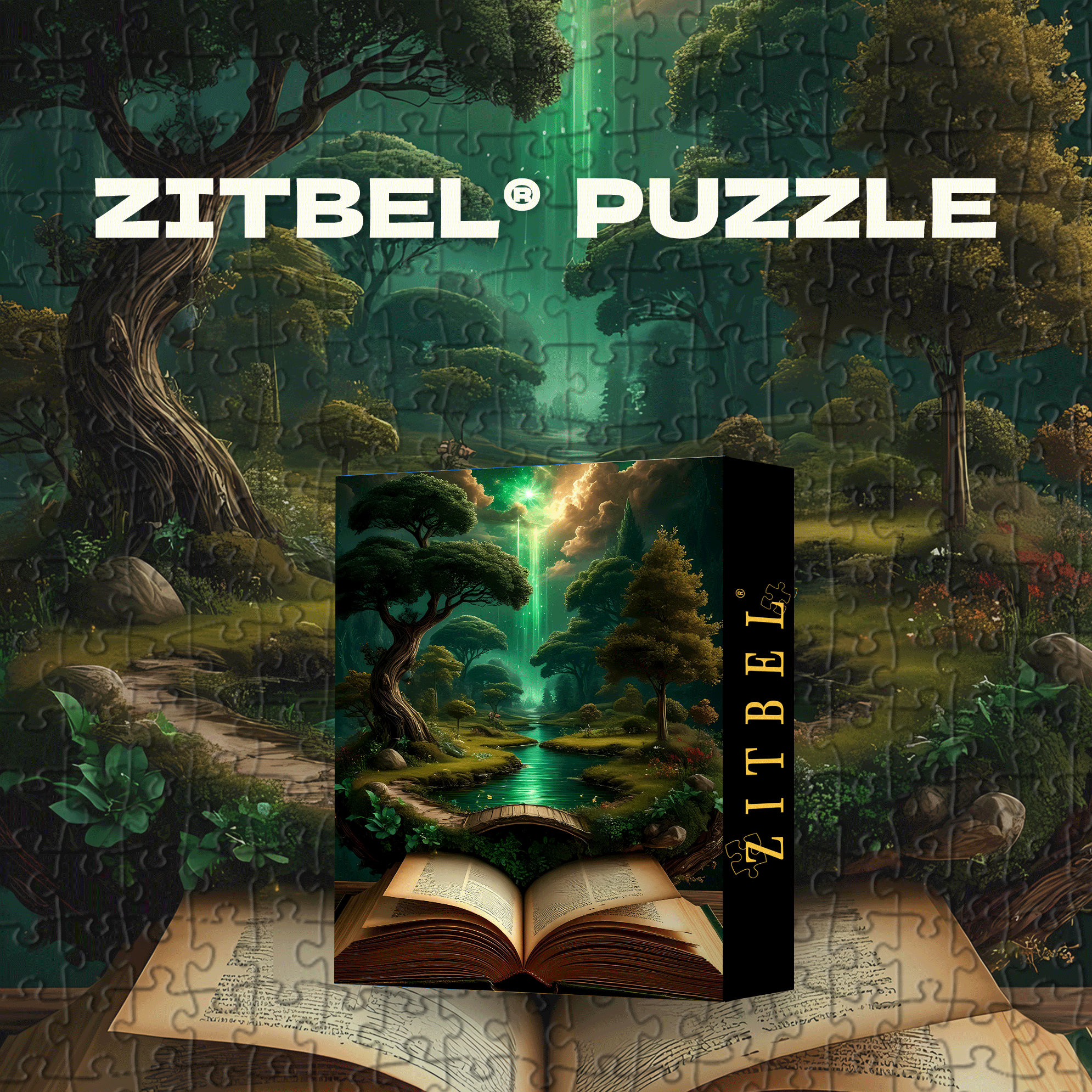 The Inner Cavern of the Scroll 500pcs/1000pcs Jigsaw Puzzle, Scratch-Resistant, Interactive Family Game & Brain-Boosting DIY Decor, Perfect for Halloween, Christmas & New Year Gifts, Family Puzzle Game