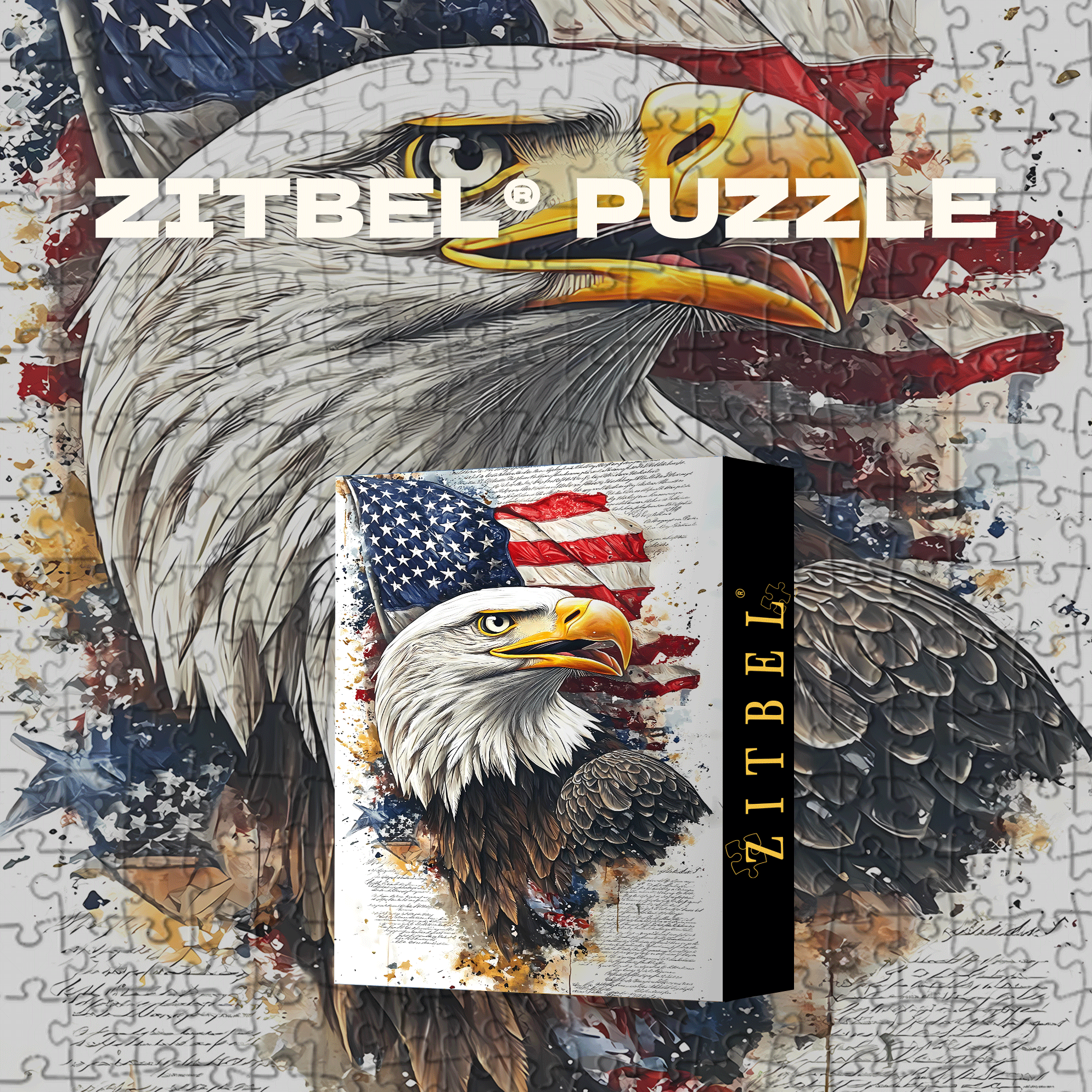 The Soul of Freedom 500pcs/1000pcs Jigsaw Puzzle, Scratch-Resistant, Interactive Family Game & Brain-Boosting DIY Decor, Perfect for Halloween, Christmas & New Year Gifts, Family Puzzle Game