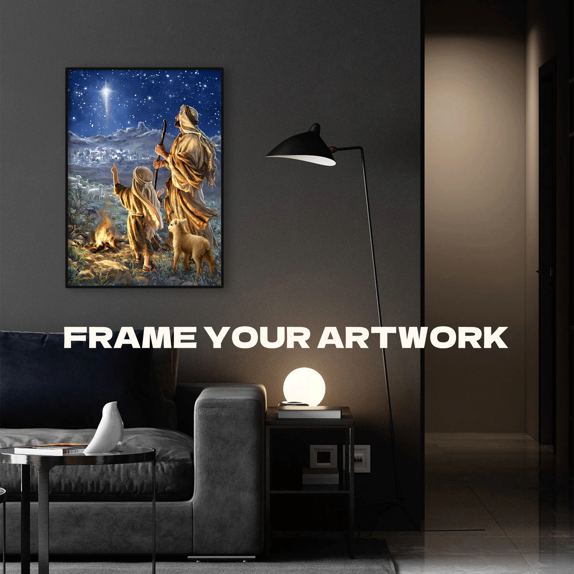 The Starlight of Bethlehem 500pcs/1000pcs Jigsaw Puzzle, Scratch-Resistant, Interactive Family Game & Brain-Boosting DIY Decor, Perfect for Halloween, Christmas & New Year Gifts, Family Puzzle Game