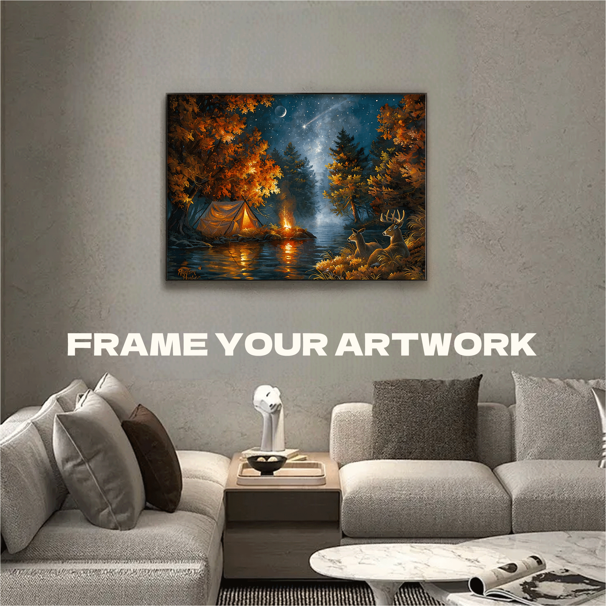 Wishing Upon A Star 500pcs/1000pcs Jigsaw Puzzle, Scratch-Resistant, Interactive Family Game & Brain-Boosting DIY Decor, Perfect for Halloween, Christmas & New Year Gifts, Family Puzzle Game