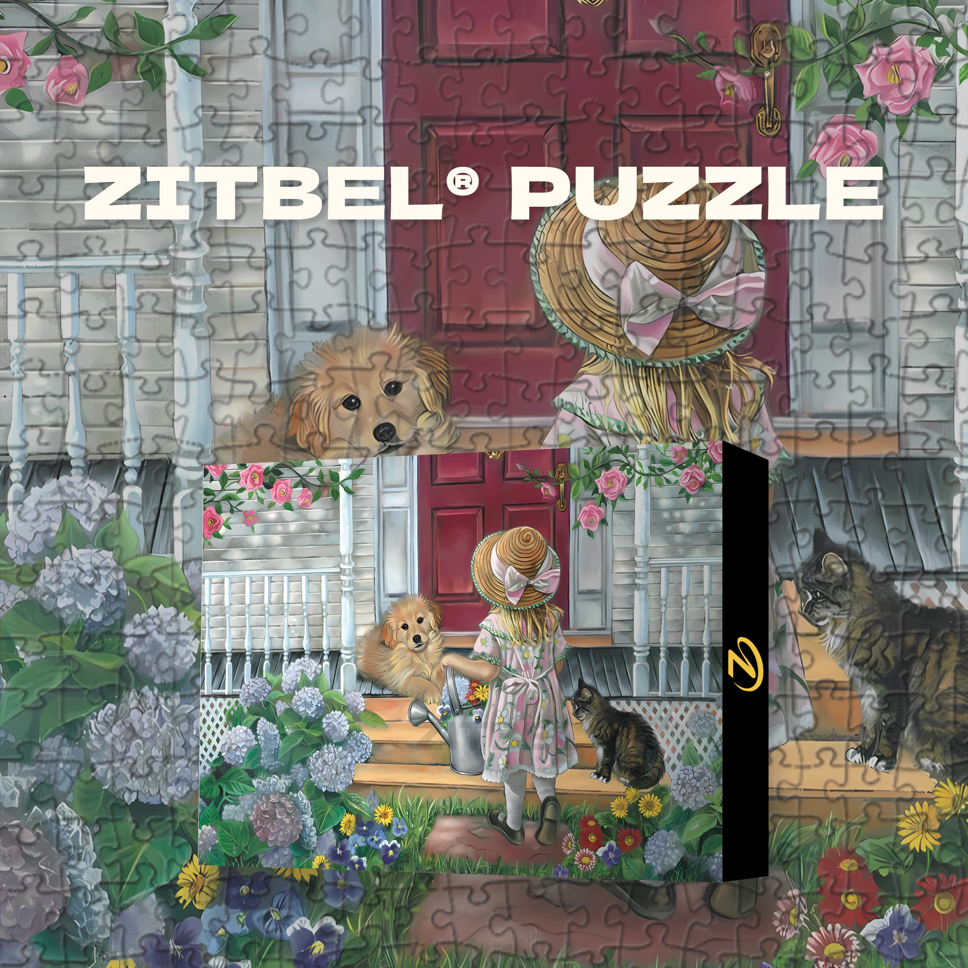 Home Sweet Home 2 500pcs/1000pcs Jigsaw Puzzle, Scratch-Resistant, Interactive Family Game & Brain-Boosting DIY Decor, Perfect for Halloween, Christmas & New Year Gifts, Family Puzzle Game
