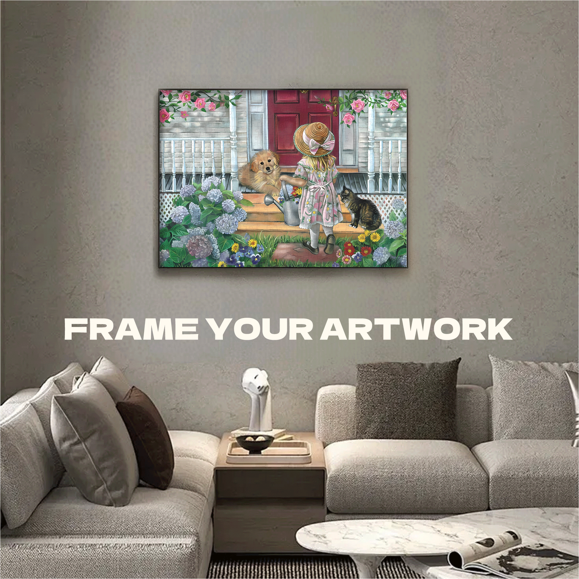 Home Sweet Home 2 500pcs/1000pcs Jigsaw Puzzle, Scratch-Resistant, Interactive Family Game & Brain-Boosting DIY Decor, Perfect for Halloween, Christmas & New Year Gifts, Family Puzzle Game