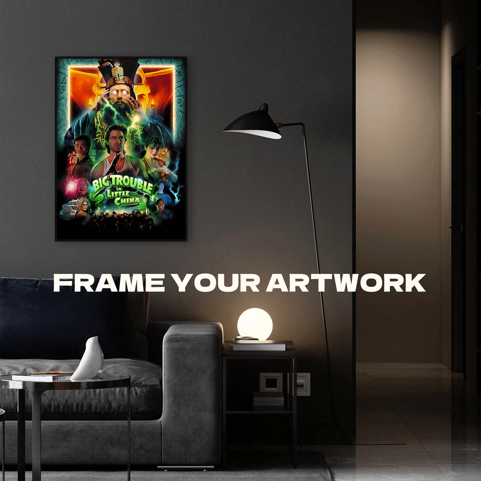 Big Trouble In Little China (1986) 500pcs/1000pcs Jigsaw Puzzle, Scratch-Resistant, Interactive Family Game & Brain-Boosting DIY Decor, Perfect for Halloween, Christmas & New Year Gifts, Family Puzzle Game