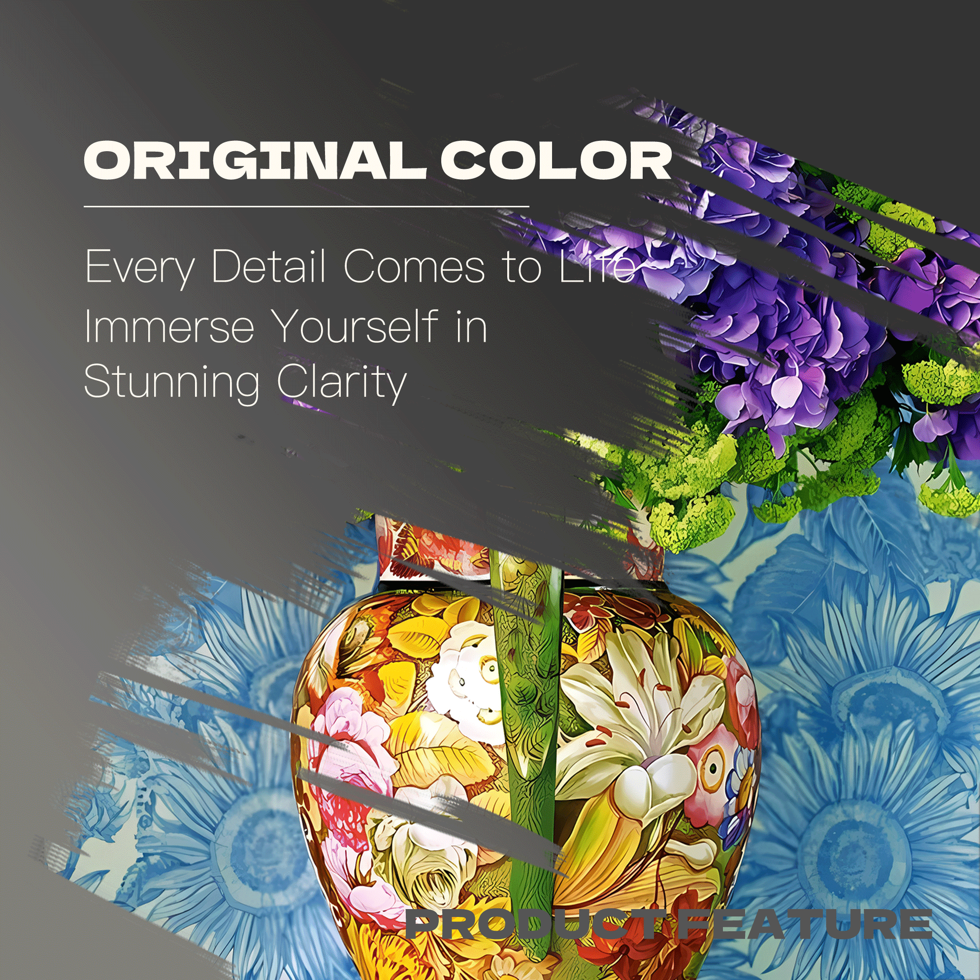 Bouquet of Hydrangeas 500pcs/1000pcs Jigsaw Puzzle, Scratch-Resistant, Interactive Family Game & Brain-Boosting DIY Decor, Perfect for Halloween, Christmas & New Year Gifts, Family Puzzle Game