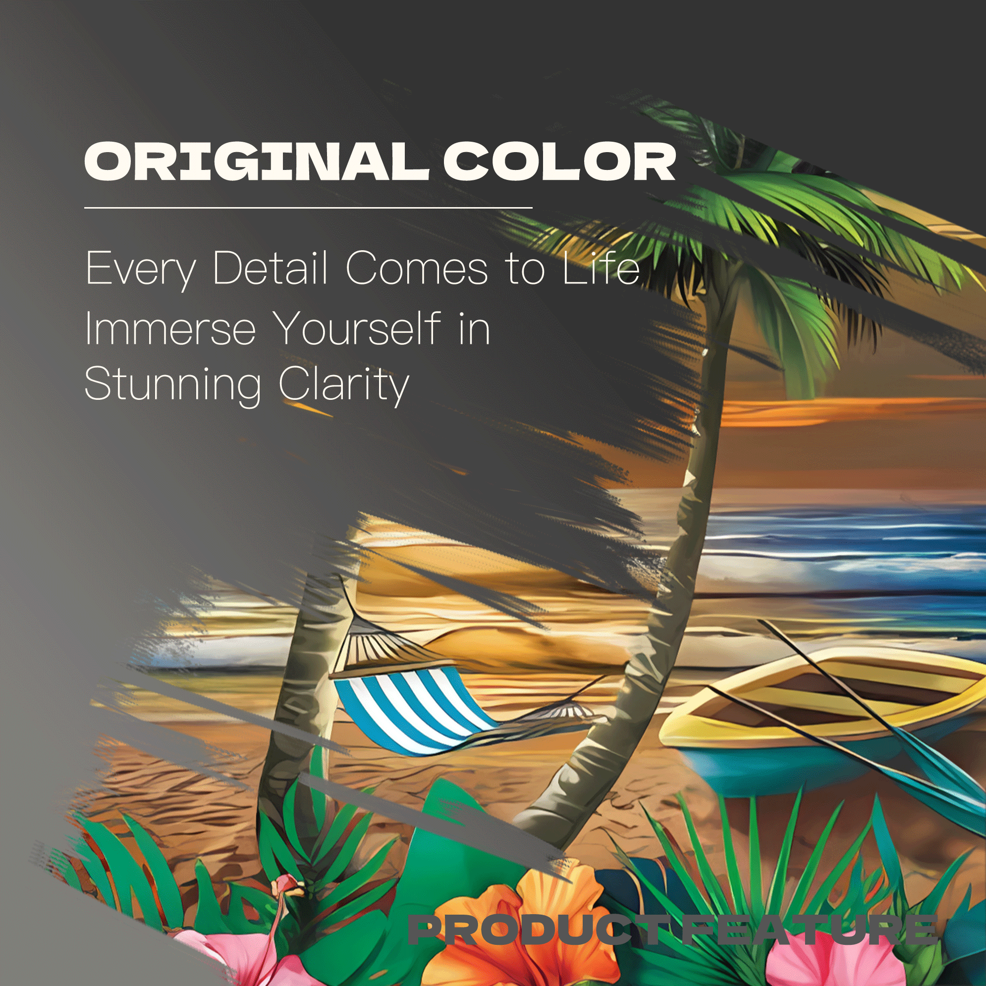 Coastal Dusk Under Coconut Palms 500pcs/1000pcs Jigsaw Puzzle, Scratch-Resistant, Interactive Family Game & Brain-Boosting DIY Decor, Perfect for Halloween, Christmas & New Year Gifts, Family Puzzle Game