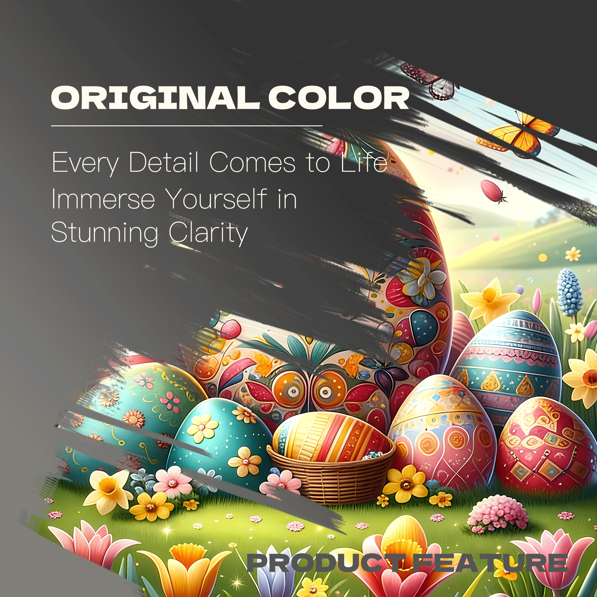 Colorful Easter 500pcs/1000pcs Jigsaw Puzzle, Scratch-Resistant, Interactive Family Game & Brain-Boosting DIY Decor, Perfect for Halloween, Christmas & New Year Gifts, Family Puzzle Game