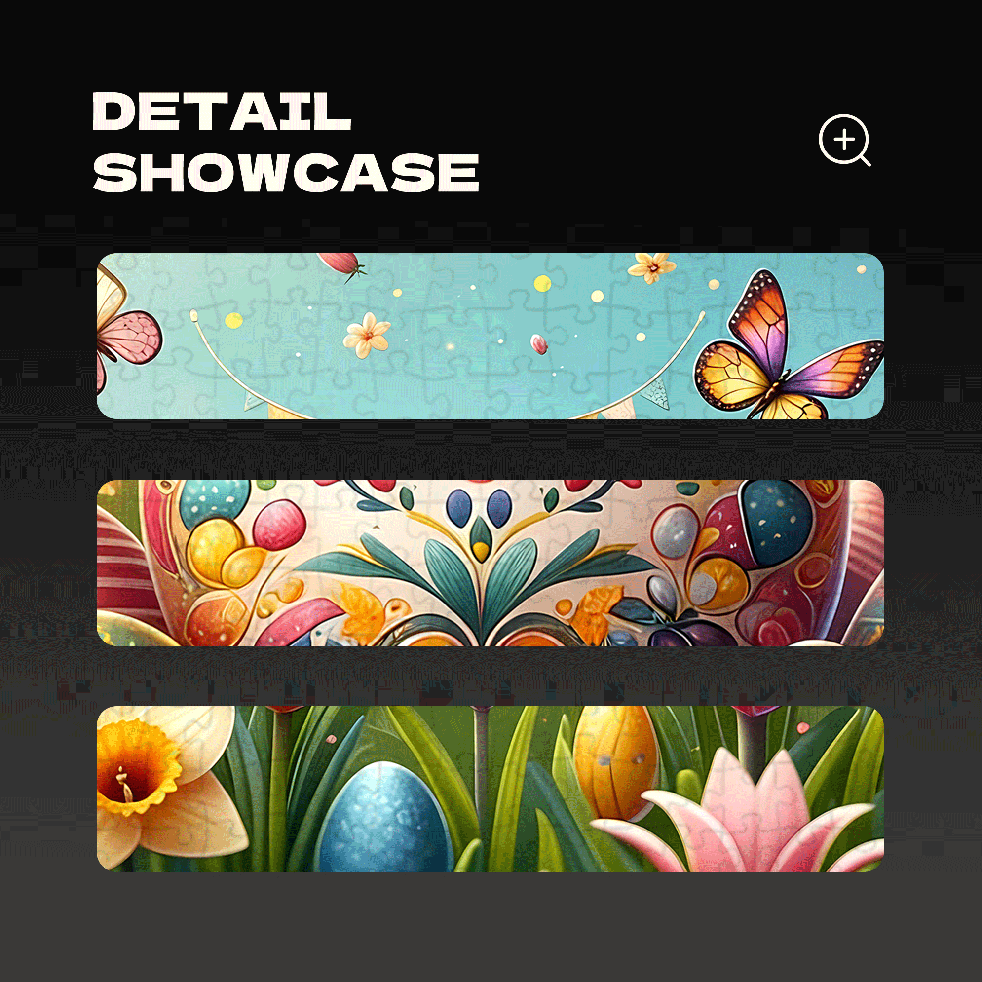 Colorful Easter 500pcs/1000pcs Jigsaw Puzzle, Scratch-Resistant, Interactive Family Game & Brain-Boosting DIY Decor, Perfect for Halloween, Christmas & New Year Gifts, Family Puzzle Game