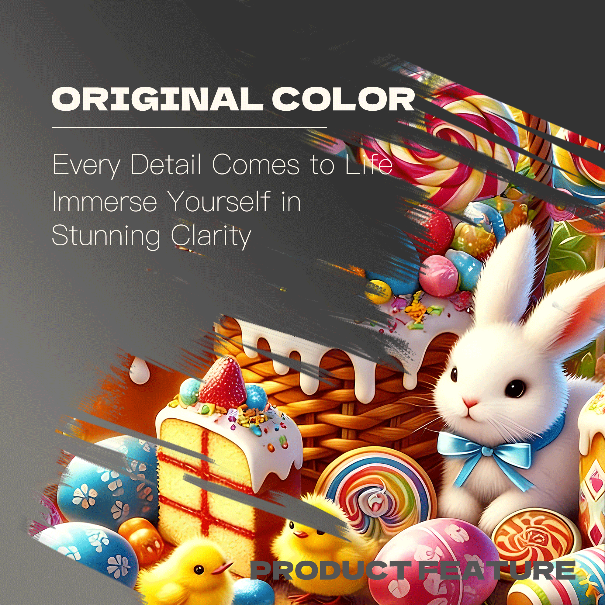 Easter Treats 500pcs/1000pcs Jigsaw Puzzle, Scratch-Resistant, Interactive Family Game & Brain-Boosting DIY Decor, Perfect for Halloween, Christmas & New Year Gifts, Family Puzzle Game