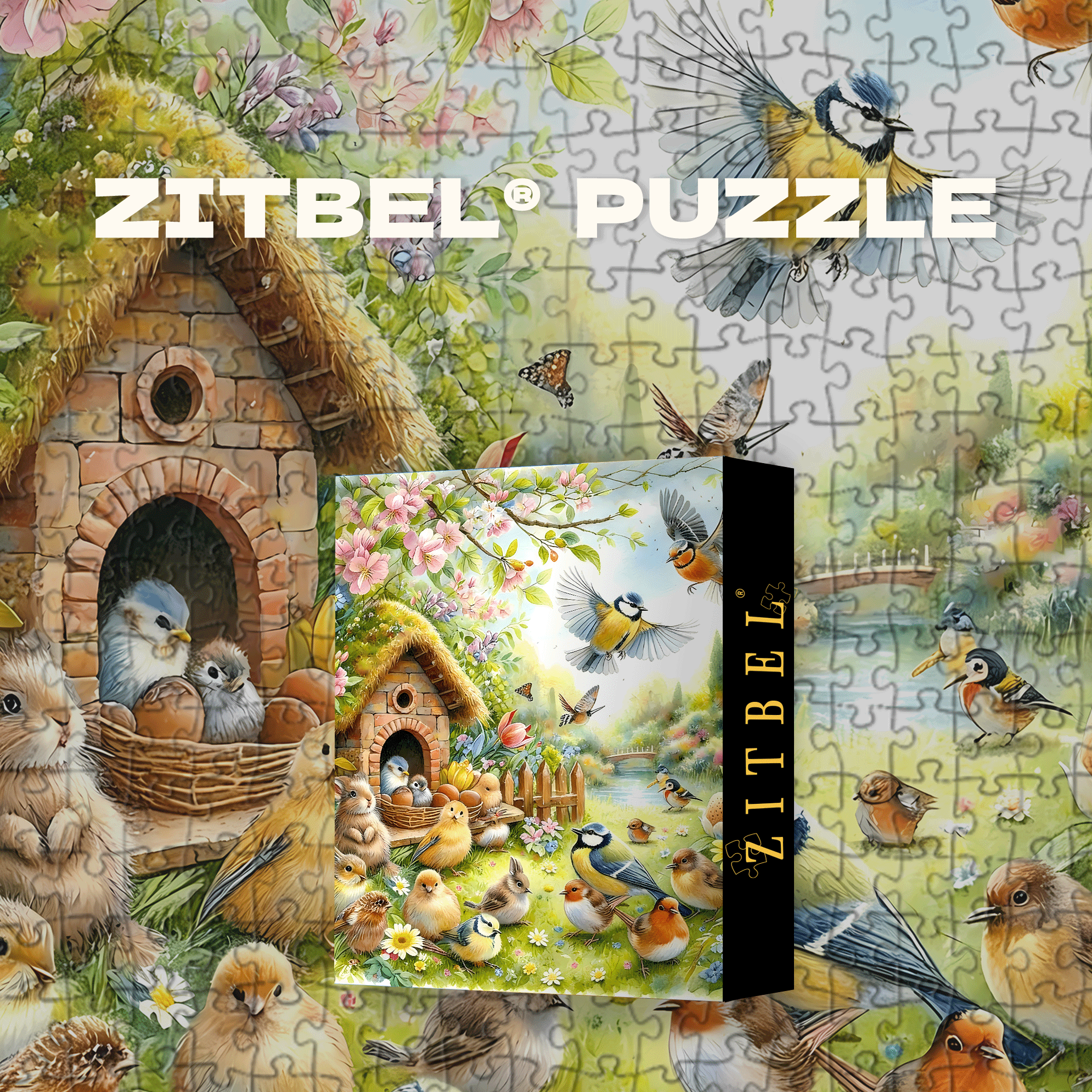 Fantasy Easter Egg 500pcs/1000pcs Jigsaw Puzzle, Scratch-Resistant, Interactive Family Game & Brain-Boosting DIY Decor, Perfect for Halloween, Christmas & New Year Gifts, Family Puzzle Game
