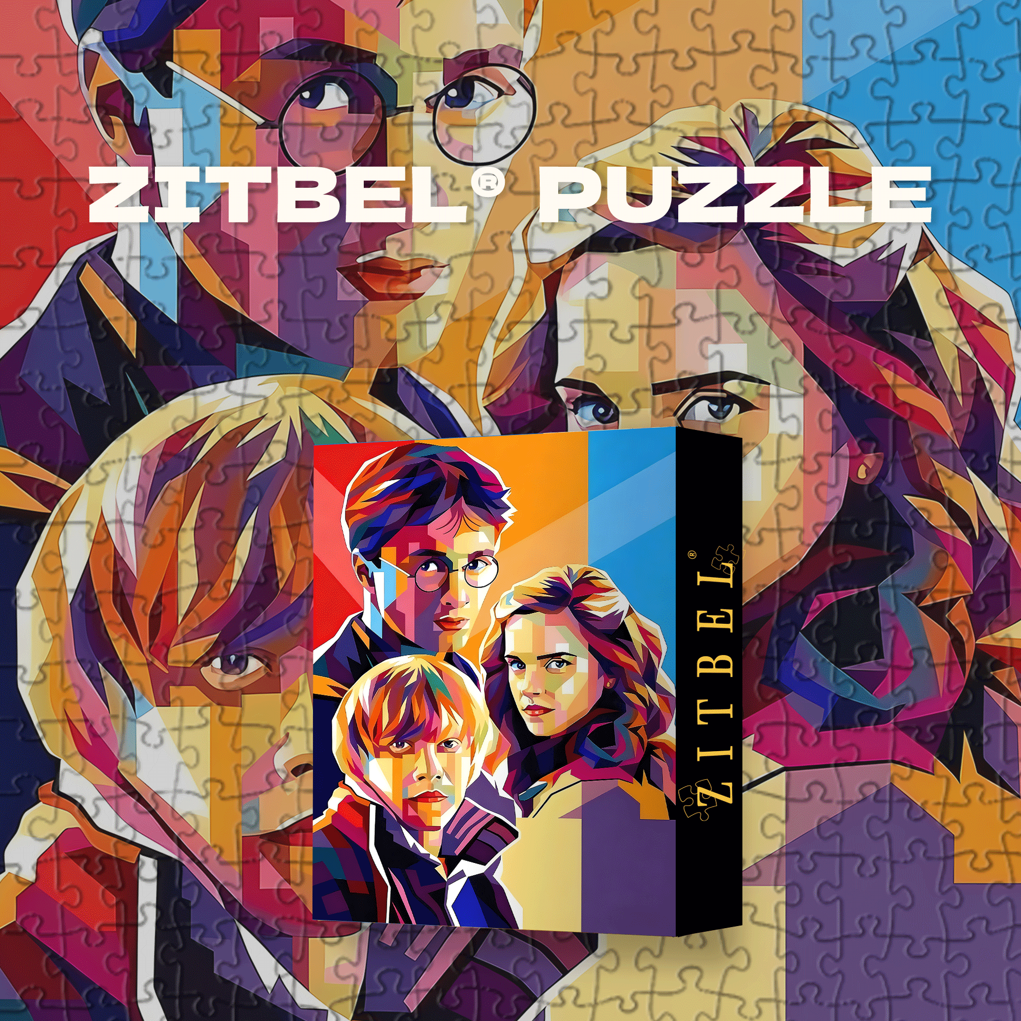 Magic Trio 500pcs/1000pcs Jigsaw Puzzle, Scratch-Resistant, Interactive Family Game & Brain-Boosting DIY Decor, Perfect for Halloween, Christmas & New Year Gifts, Family Puzzle Game