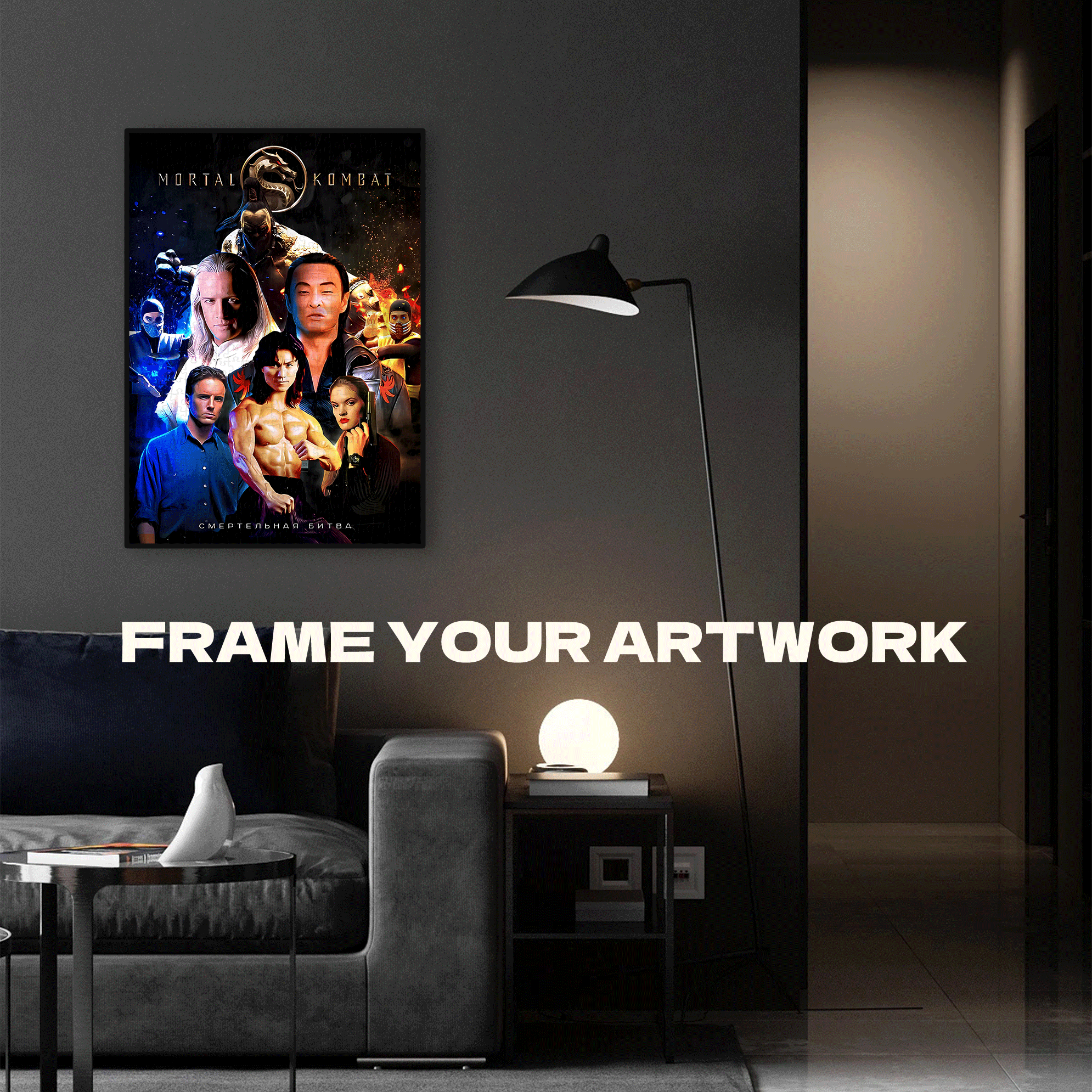 Mortal Kombat (1995) 500pcs/1000pcs Jigsaw Puzzle, Scratch-Resistant, Interactive Family Game & Brain-Boosting DIY Decor, Perfect for Halloween, Christmas & New Year Gifts, Family Puzzle Game