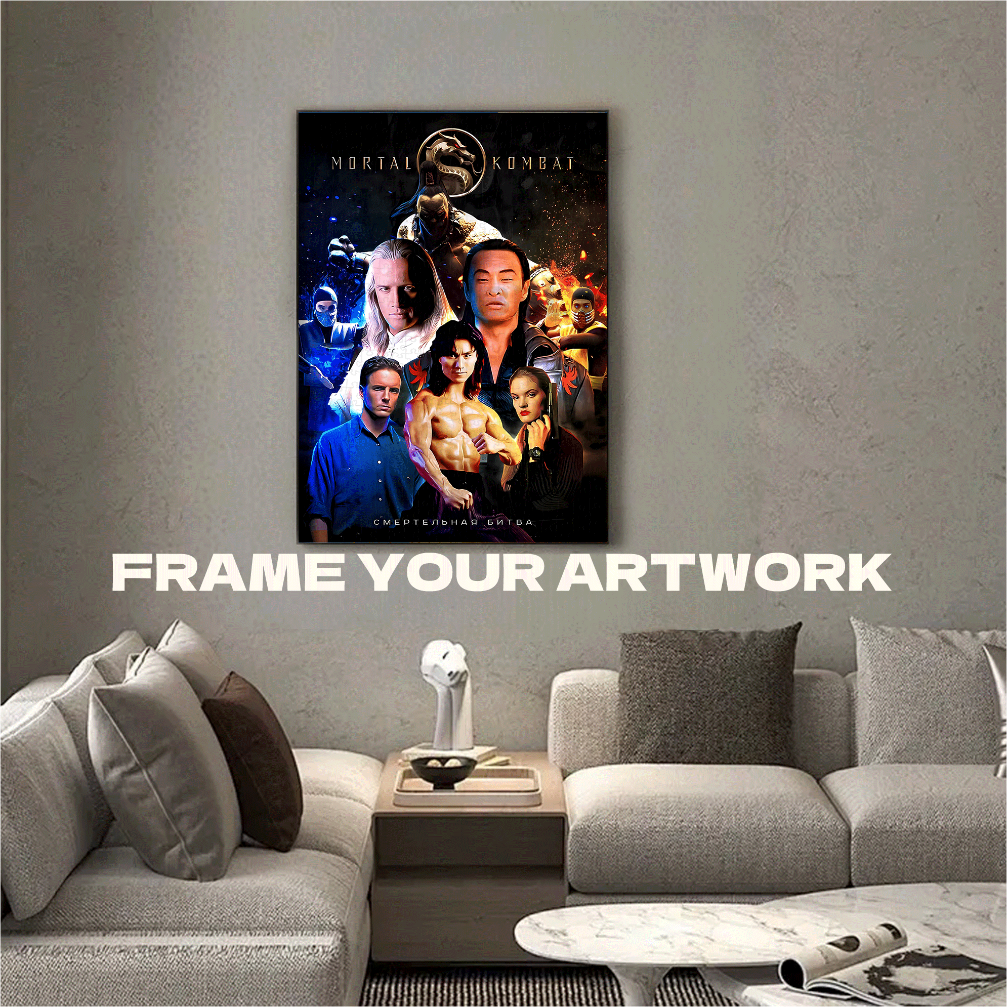 Mortal Kombat (1995) 500pcs/1000pcs Jigsaw Puzzle, Scratch-Resistant, Interactive Family Game & Brain-Boosting DIY Decor, Perfect for Halloween, Christmas & New Year Gifts, Family Puzzle Game