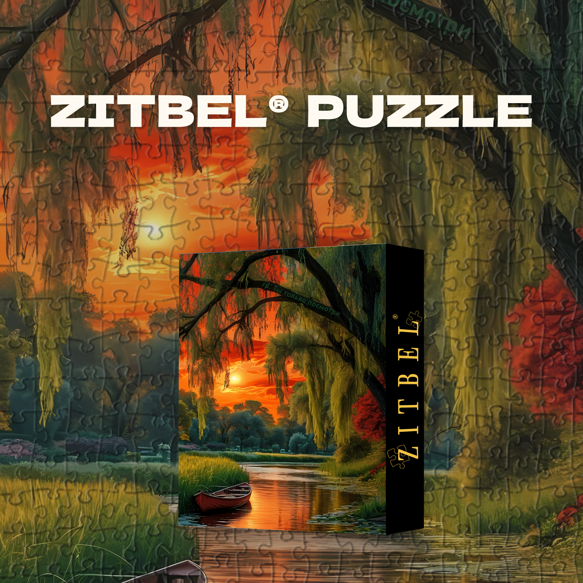 Returning Boats At Sunset 500pcs/1000pcs Jigsaw Puzzle, Scratch-Resistant, Interactive Family Game & Brain-Boosting DIY Decor, Perfect for Halloween, Christmas & New Year Gifts, Family Puzzle Game