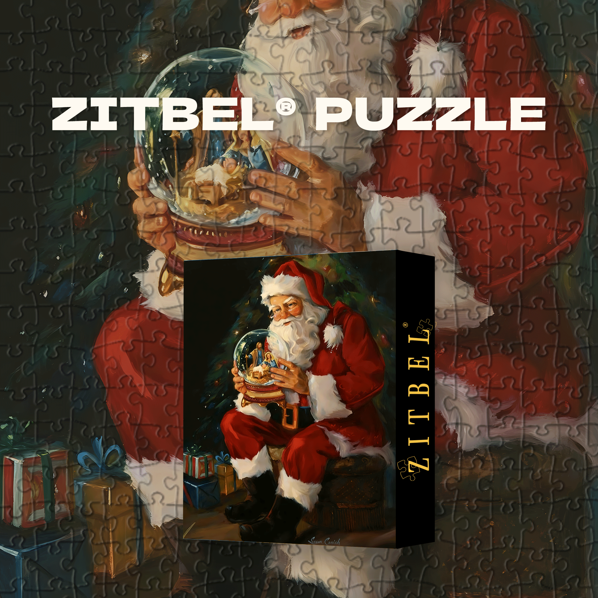 Santa Believes 500pcs/1000pcs Jigsaw Puzzle, Scratch-Resistant, Interactive Family Game & Brain-Boosting DIY Decor, Perfect for Halloween, Christmas & New Year Gifts, Family Puzzle Game