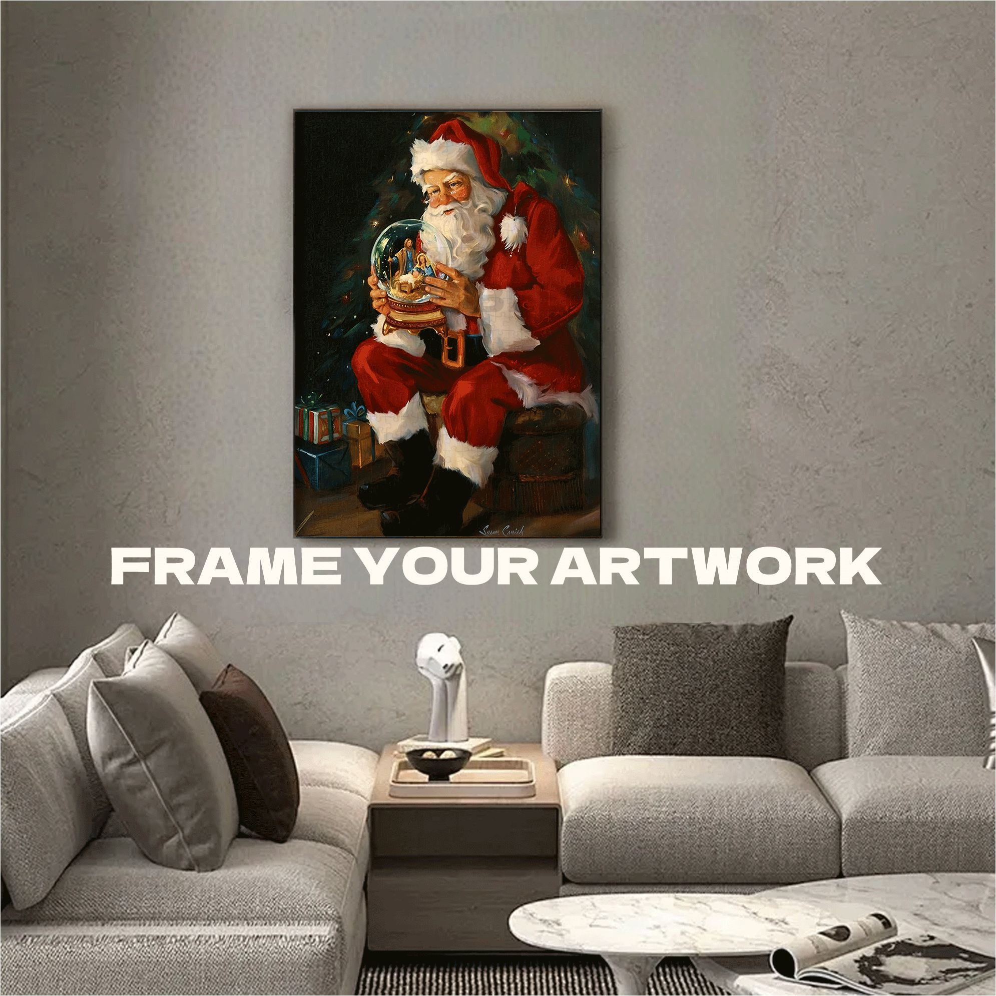 Santa Believes 500pcs/1000pcs Jigsaw Puzzle, Scratch-Resistant, Interactive Family Game & Brain-Boosting DIY Decor, Perfect for Halloween, Christmas & New Year Gifts, Family Puzzle Game