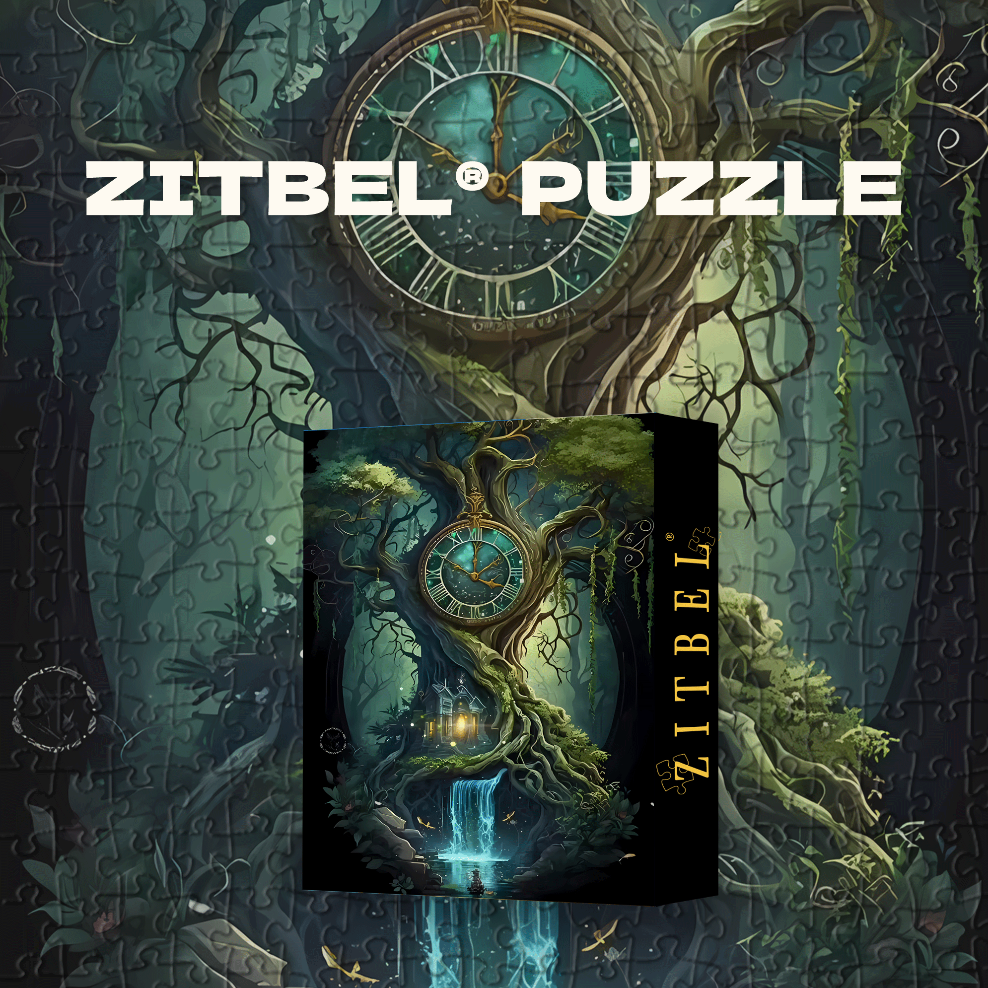 Tree of Time 500pcs/1000pcs Jigsaw Puzzle, Scratch-Resistant, Interactive Family Game & Brain-Boosting DIY Decor, Perfect for Halloween, Christmas & New Year Gifts, Family Puzzle Game