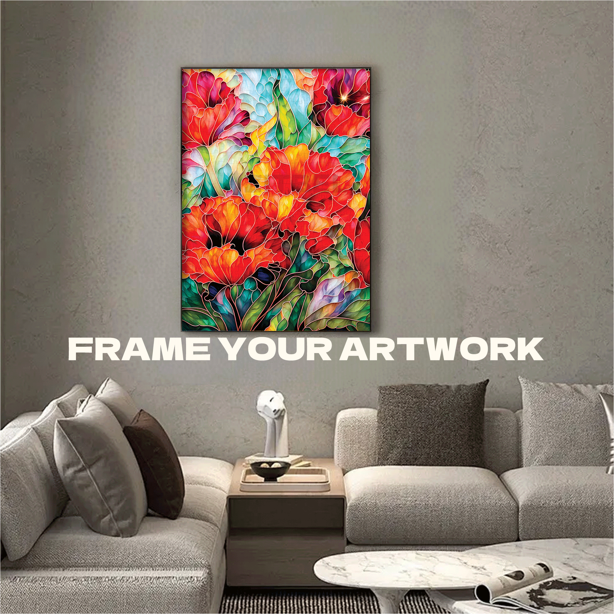 Tulips 500pcs/1000pcs Jigsaw Puzzle, Scratch-Resistant, Interactive Family Game & Brain-Boosting DIY Decor, Perfect for Halloween, Christmas & New Year Gifts, Family Puzzle Game