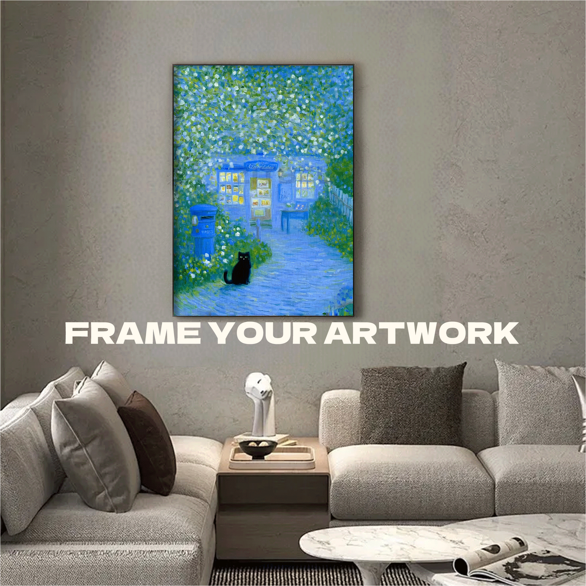 Waiting in the Flower Lane 500pcs/1000pcs Jigsaw Puzzle, Scratch-Resistant, Interactive Family Game & Brain-Boosting DIY Decor, Perfect for Halloween, Christmas & New Year Gifts, Family Puzzle Game