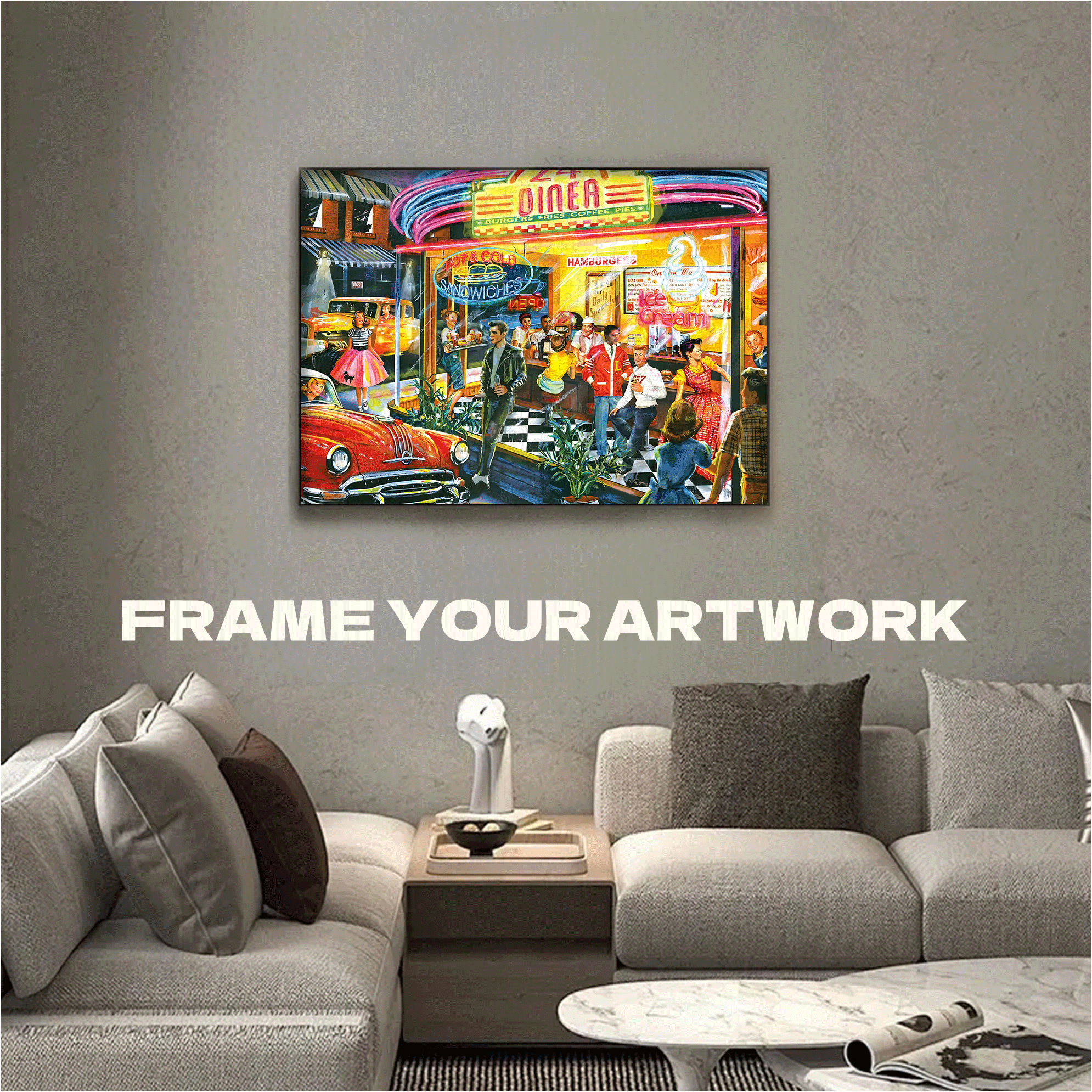 Back To The Past In Night 500pcs/1000pcs Jigsaw Puzzle, Scratch-Resistant, Interactive Family Game & Brain-Boosting DIY Decor, Perfect for Halloween, Christmas & New Year Gifts, Family Puzzle Game