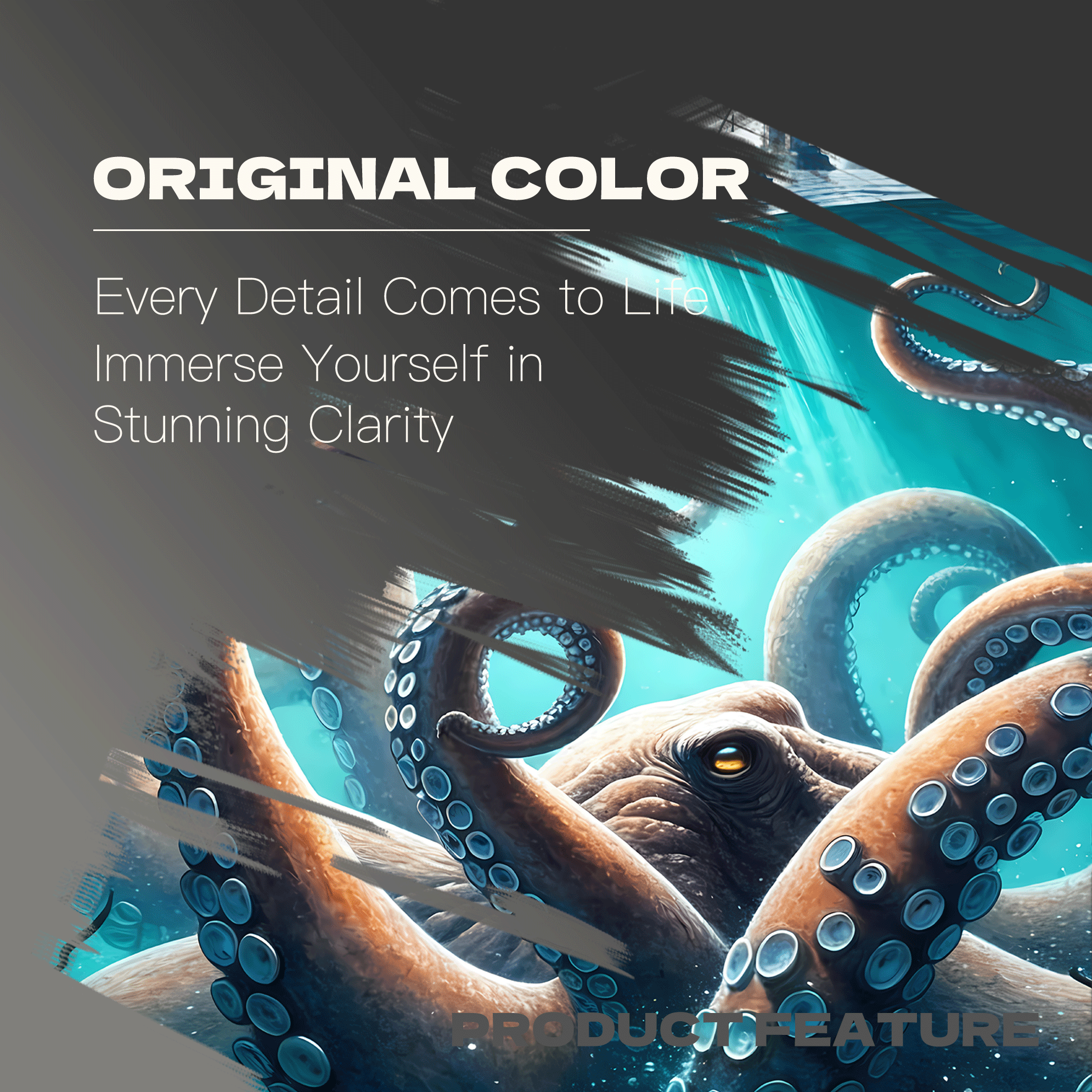 Giant Octopus of the Deep 500pcs/1000pcs Jigsaw Puzzle, Scratch-Resistant, Interactive Family Game & Brain-Boosting DIY Decor, Perfect for Halloween, Christmas & New Year Gifts, Family Puzzle Game