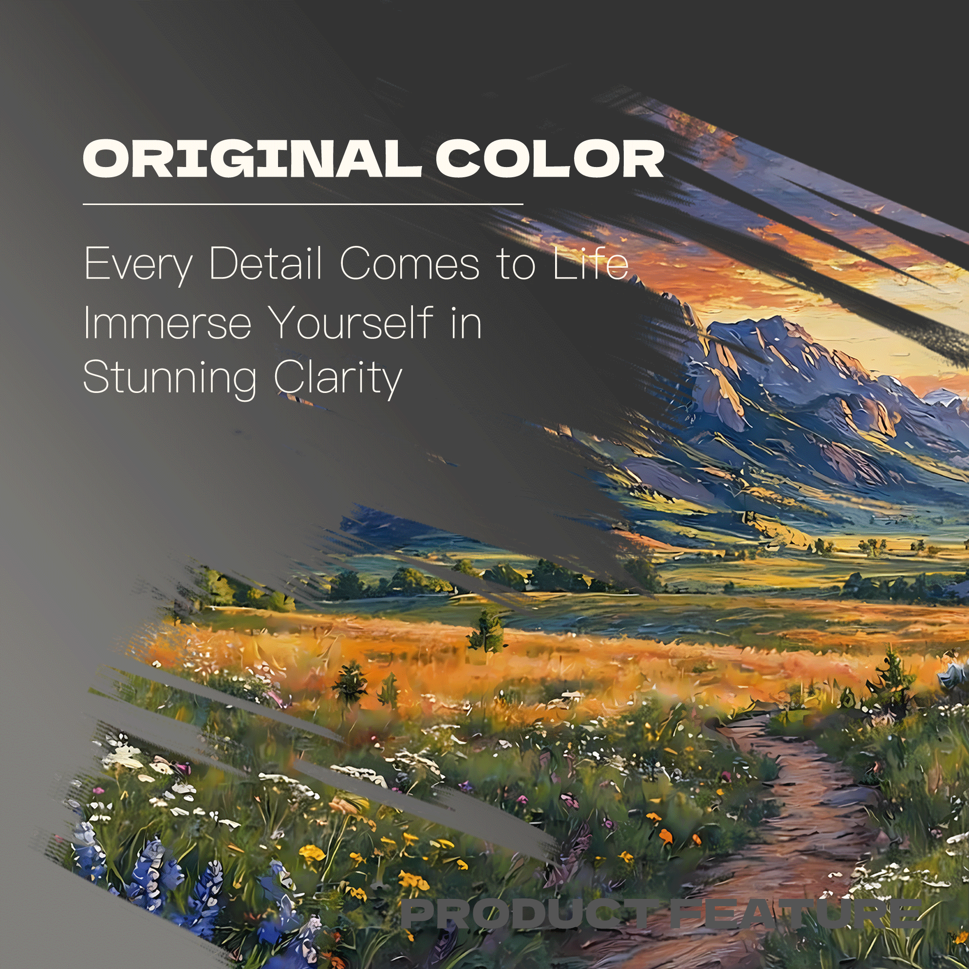 Golden Dusk in the Rockies 500pcs/1000pcs Jigsaw Puzzle, Scratch-Resistant, Interactive Family Game & Brain-Boosting DIY Decor, Perfect for Halloween, Christmas & New Year Gifts, Family Puzzle Game