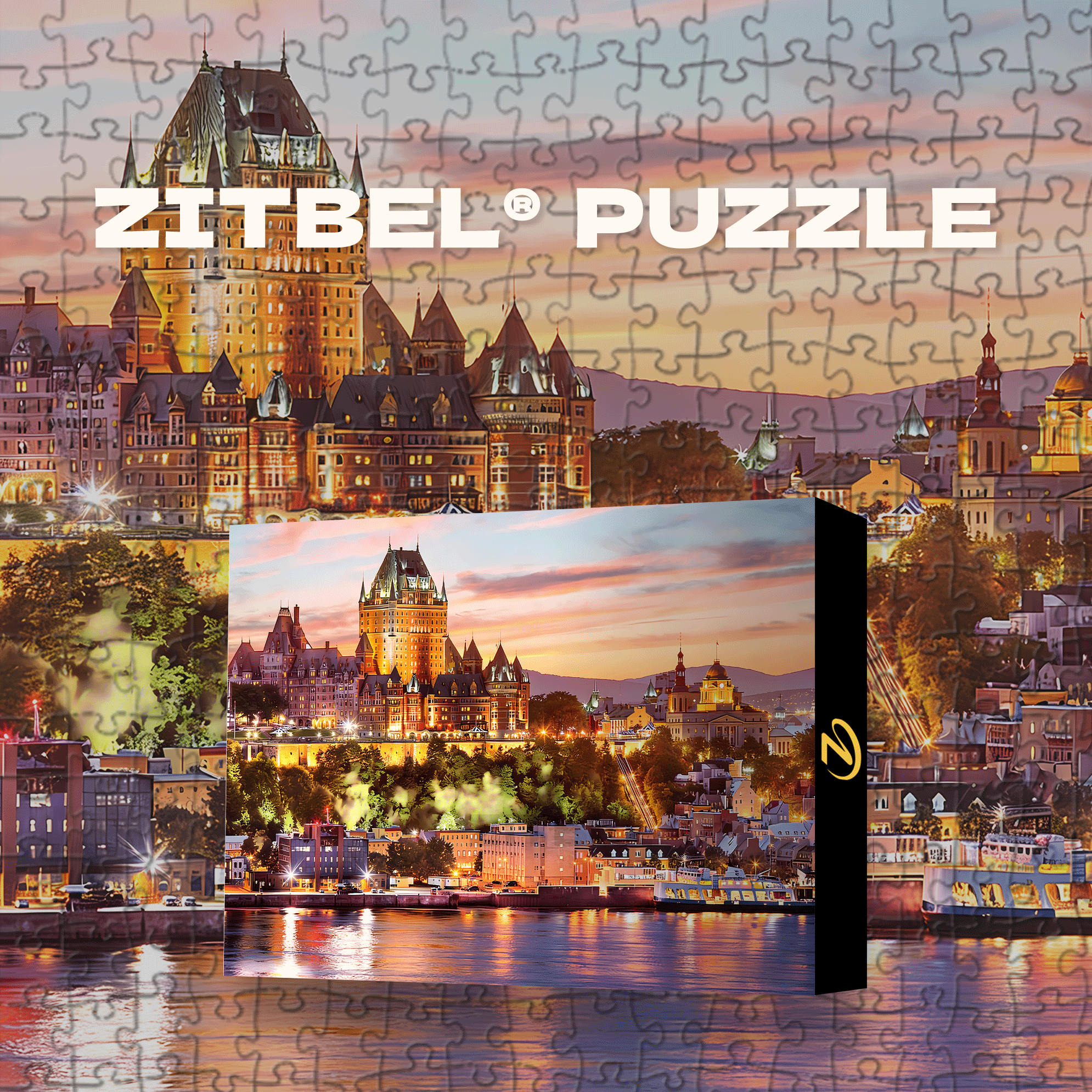 Le Vieux 500pcs/1000pcs Jigsaw Puzzle, Scratch-Resistant, Interactive Family Game & Brain-Boosting DIY Decor, Perfect for Halloween, Christmas & New Year Gifts, Family Puzzle Game