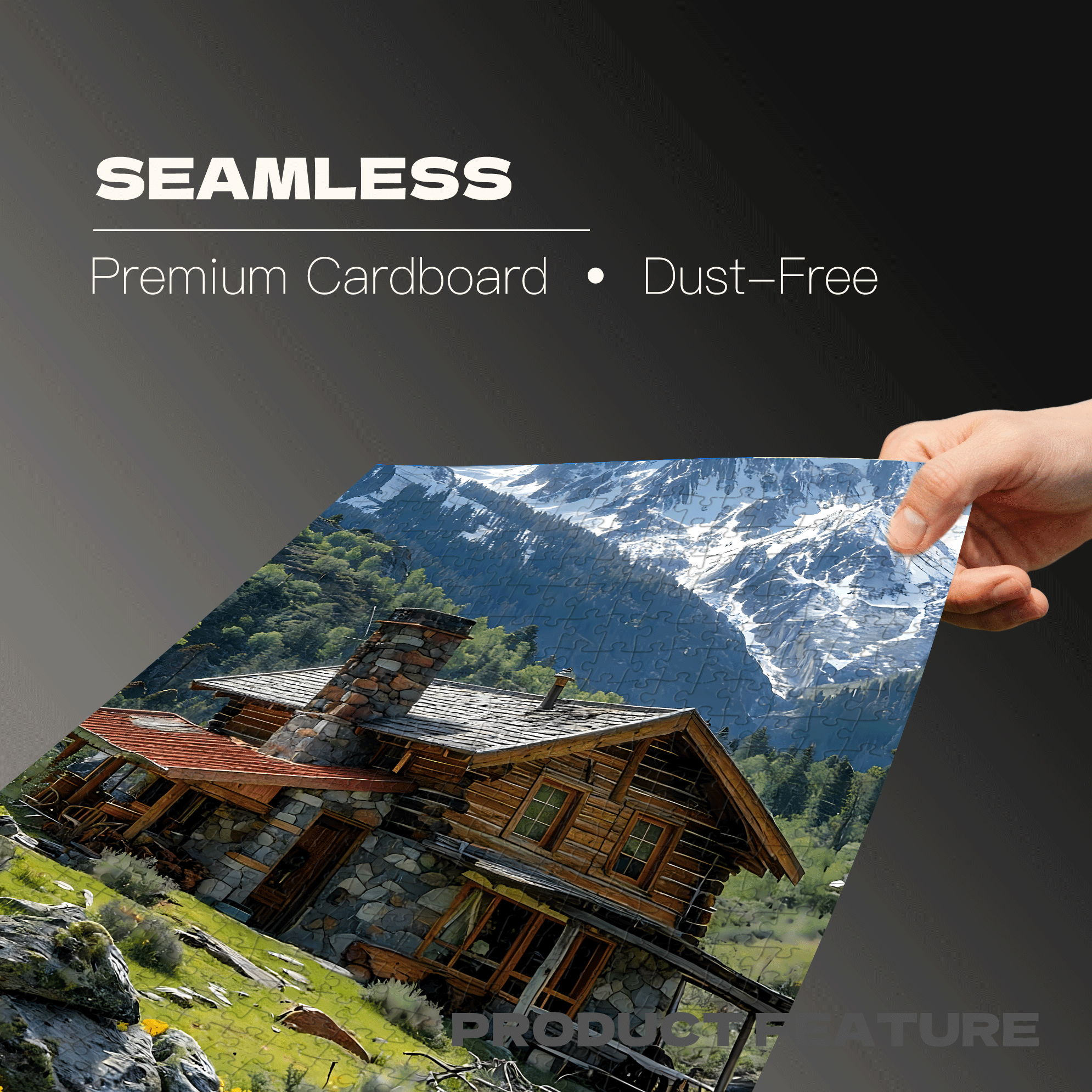 A Wilderness Retreat 500pcs/1000pcs Jigsaw Puzzle, Scratch-Resistant, Interactive Family Game & Brain-Boosting DIY Decor, Perfect for Halloween, Christmas & New Year Gifts, Family Puzzle Game