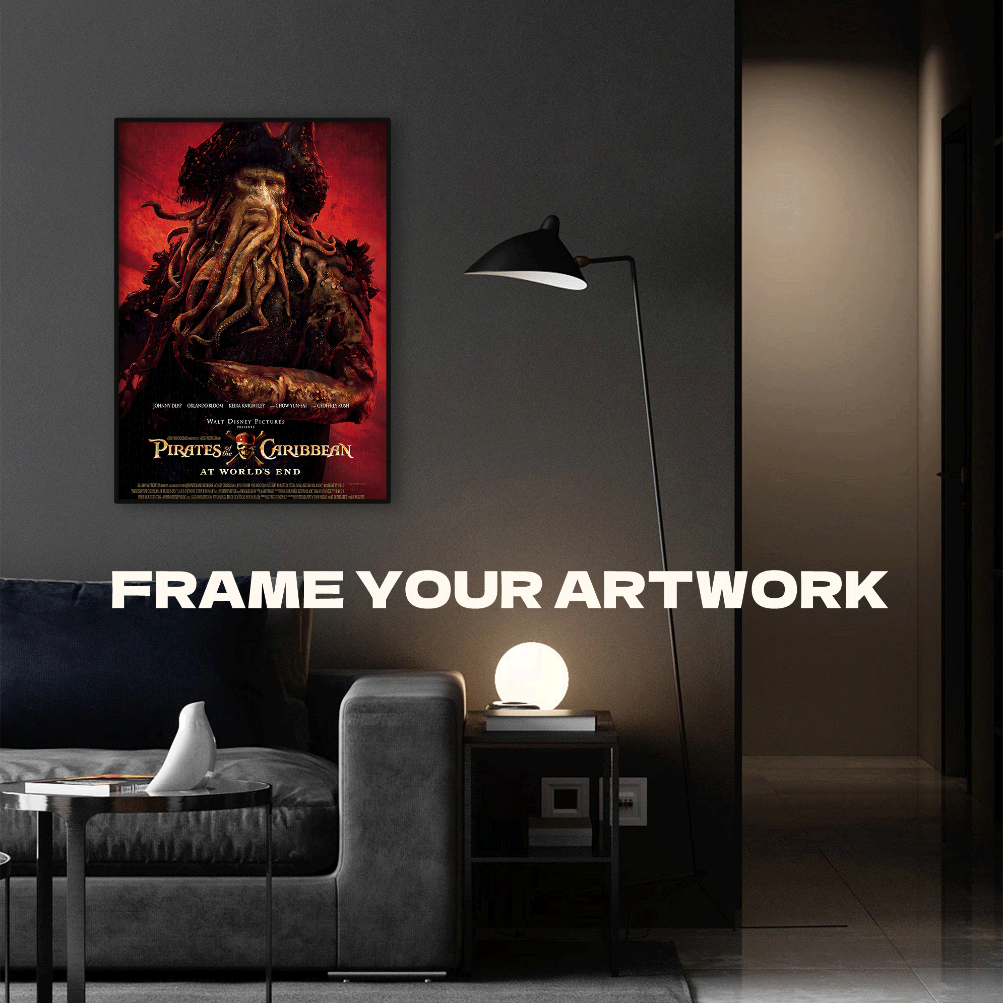 Pirates of the Caribbean 500pcs/1000pcs Jigsaw Puzzle, Scratch-Resistant, Interactive Family Game & Brain-Boosting DIY Decor, Perfect for Halloween, Christmas & New Year Gifts, Family Puzzle Game
