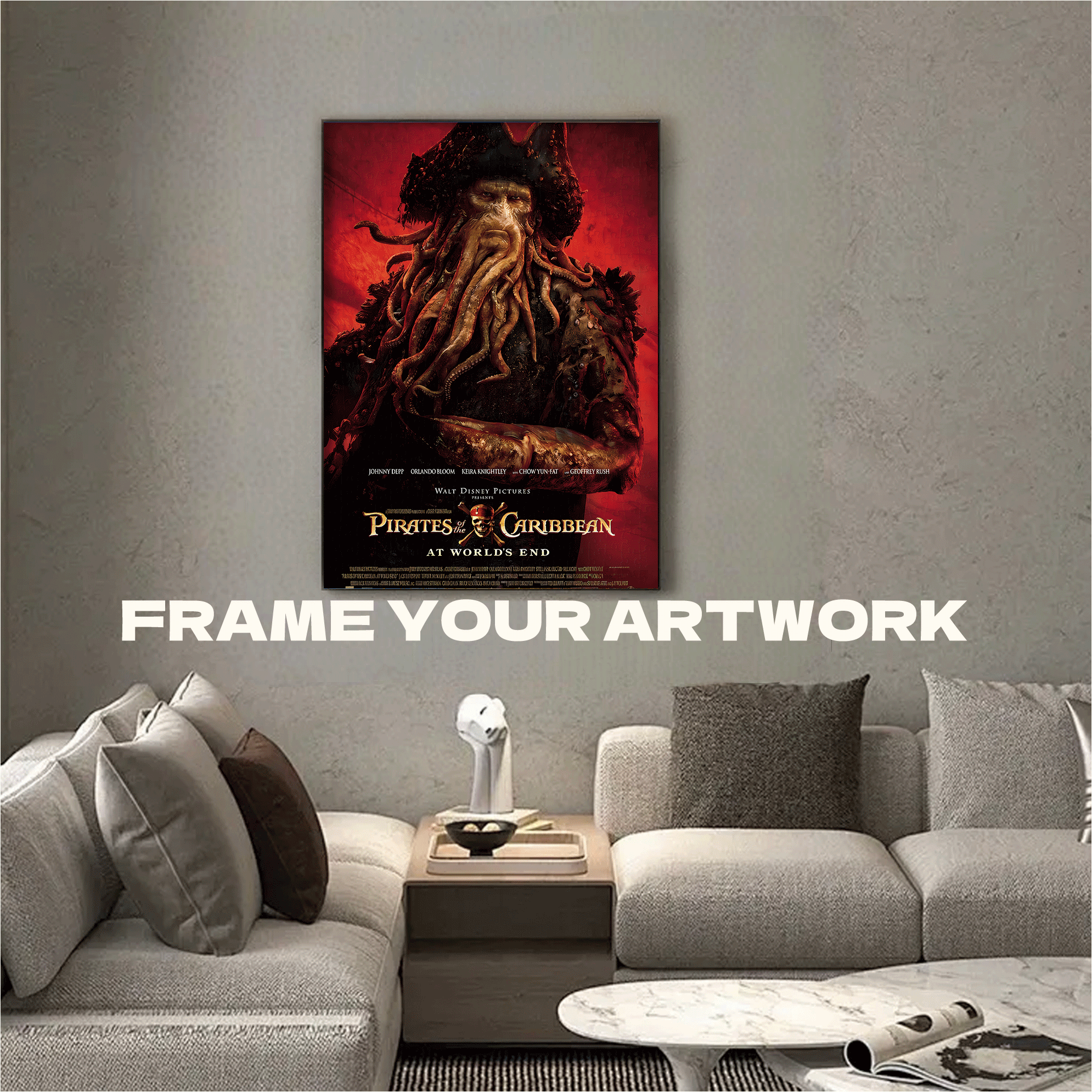 Pirates of the Caribbean 500pcs/1000pcs Jigsaw Puzzle, Scratch-Resistant, Interactive Family Game & Brain-Boosting DIY Decor, Perfect for Halloween, Christmas & New Year Gifts, Family Puzzle Game