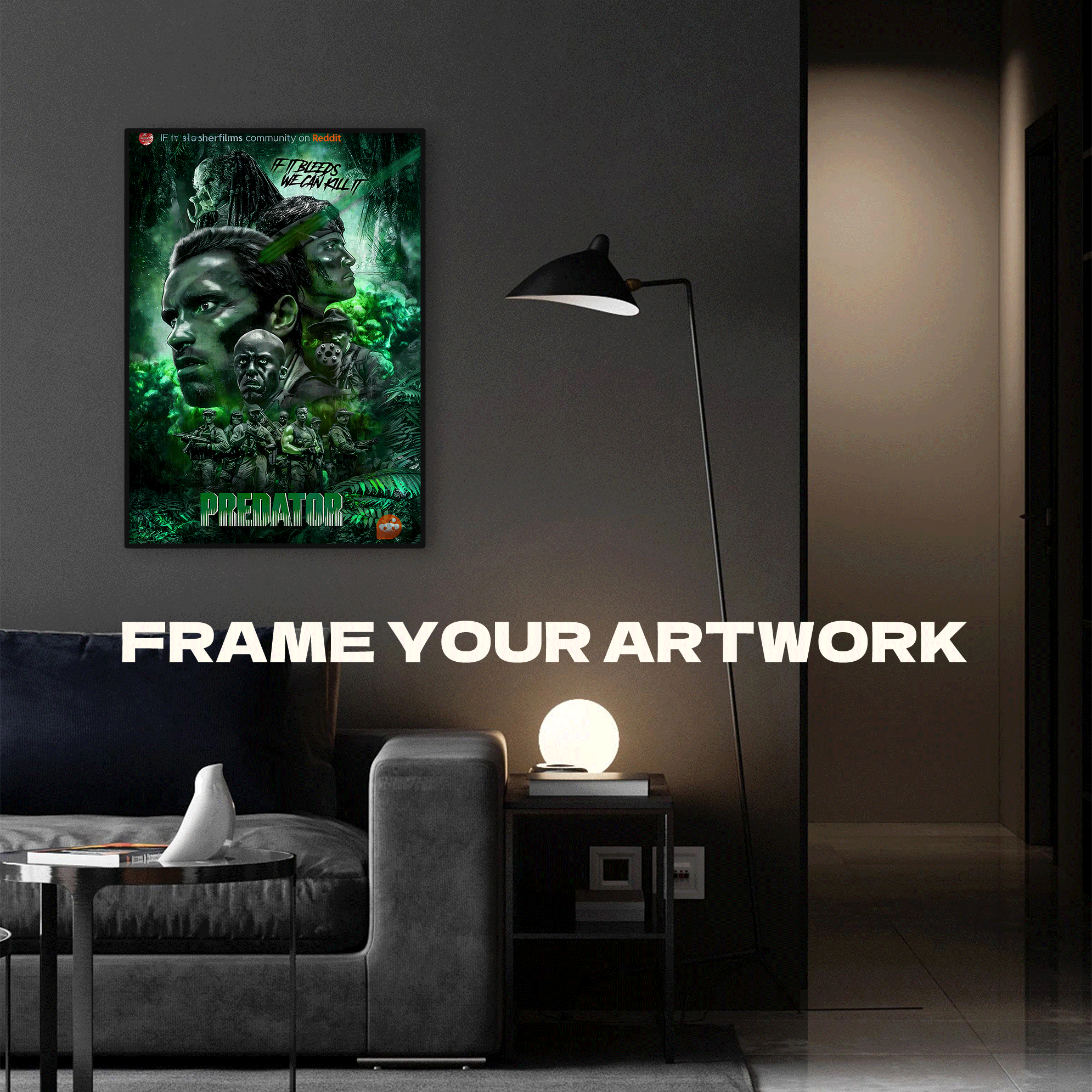 Predator 500pcs/1000pcs Jigsaw Puzzle, Scratch-Resistant, Interactive Family Game & Brain-Boosting DIY Decor, Perfect for Halloween, Christmas & New Year Gifts, Family Puzzle Game