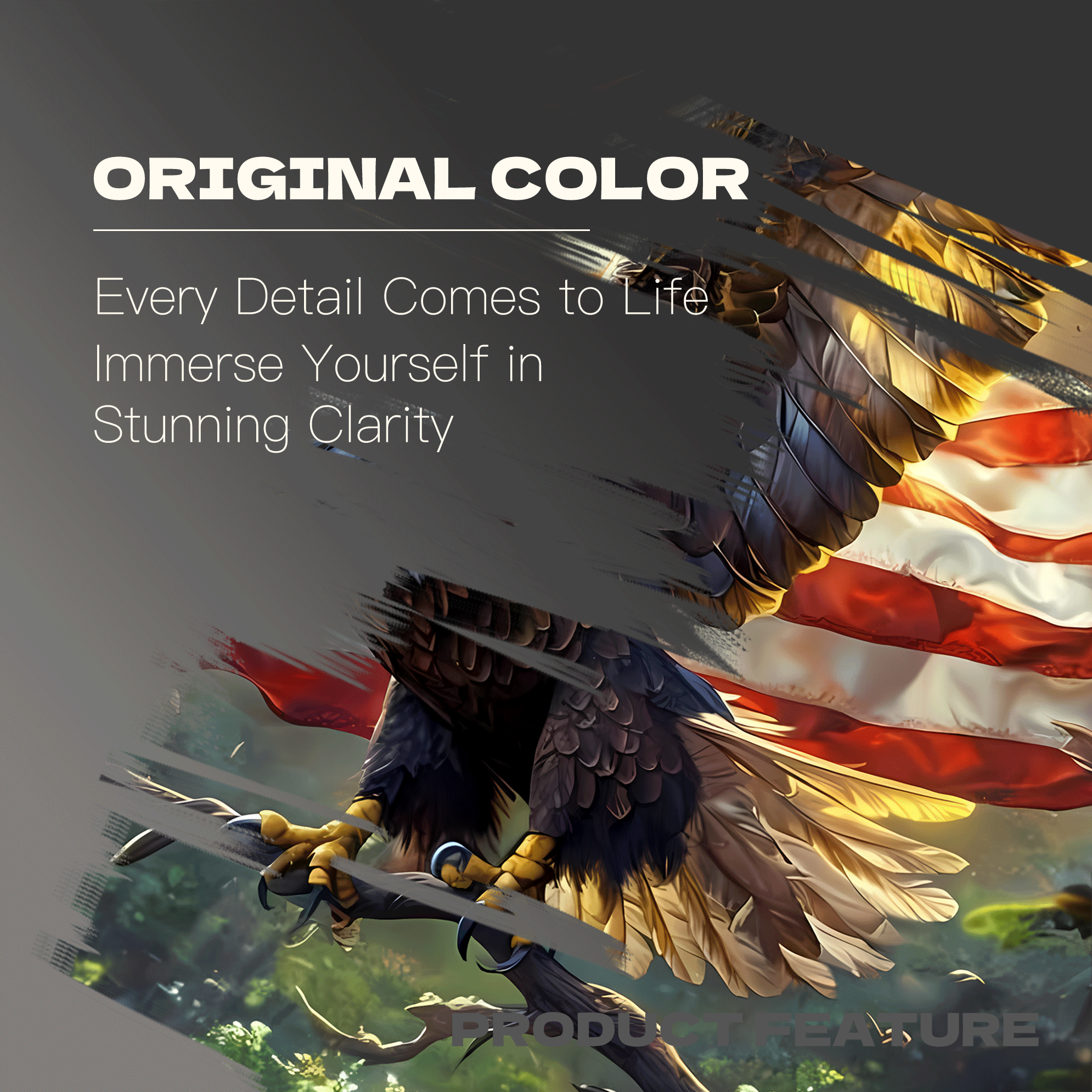 Star-Spangled Wings 500pcs/1000pcs Jigsaw Puzzle, Scratch-Resistant, Interactive Family Game & Brain-Boosting DIY Decor, Perfect for Halloween, Christmas & New Year Gifts, Family Puzzle Game
