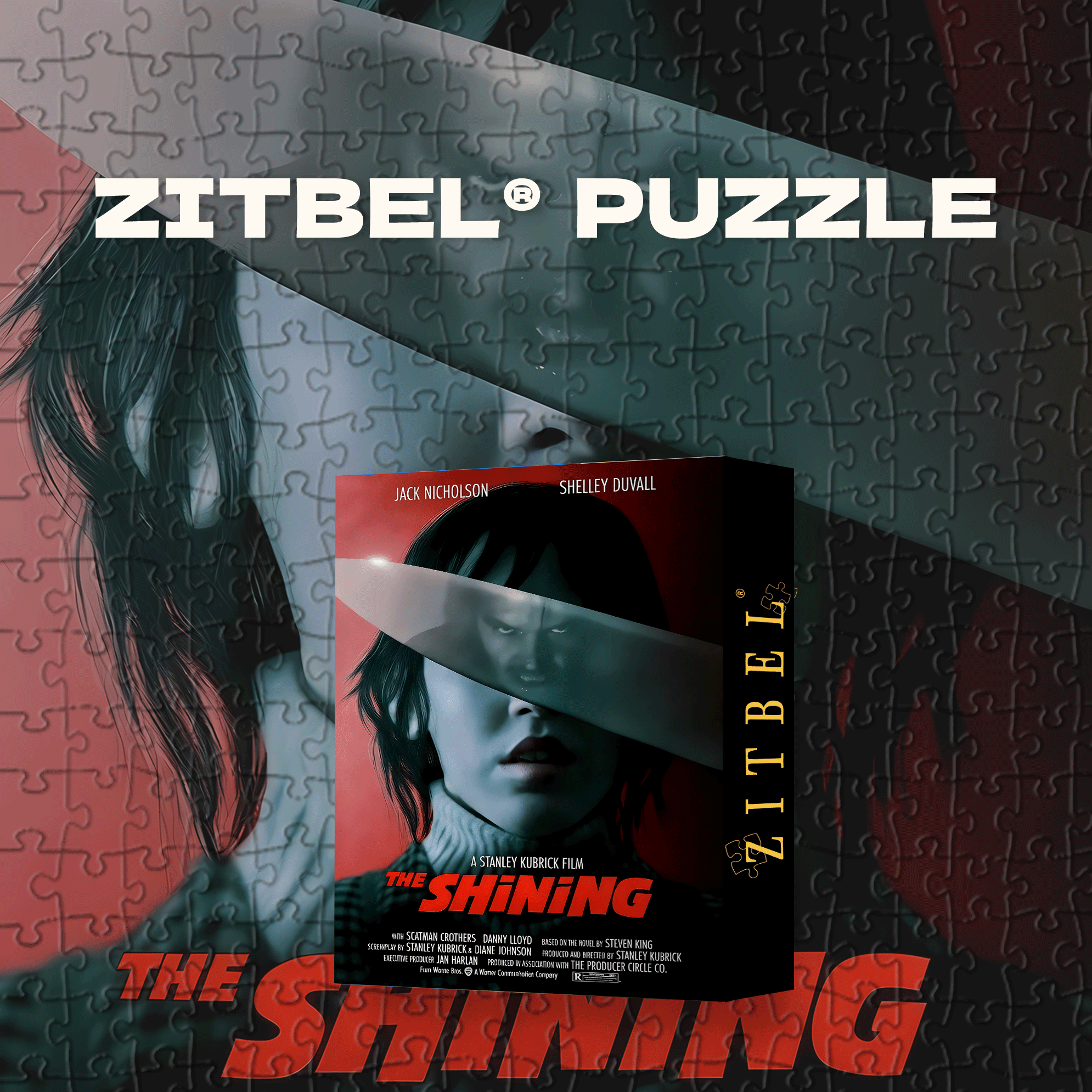 The Shining 500pcs/1000pcs Jigsaw Puzzle, Scratch-Resistant, Interactive Family Game & Brain-Boosting DIY Decor, Perfect for Halloween, Christmas & New Year Gifts, Family Puzzle Game
