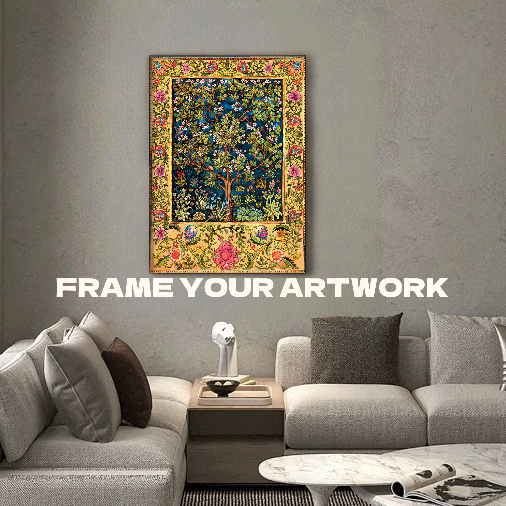 Tree of Life Tapestry 500pcs/1000pcs Jigsaw Puzzle, Scratch-Resistant, Interactive Family Game & Brain-Boosting DIY Decor, Perfect for Halloween, Christmas & New Year Gifts, Family Puzzle Game