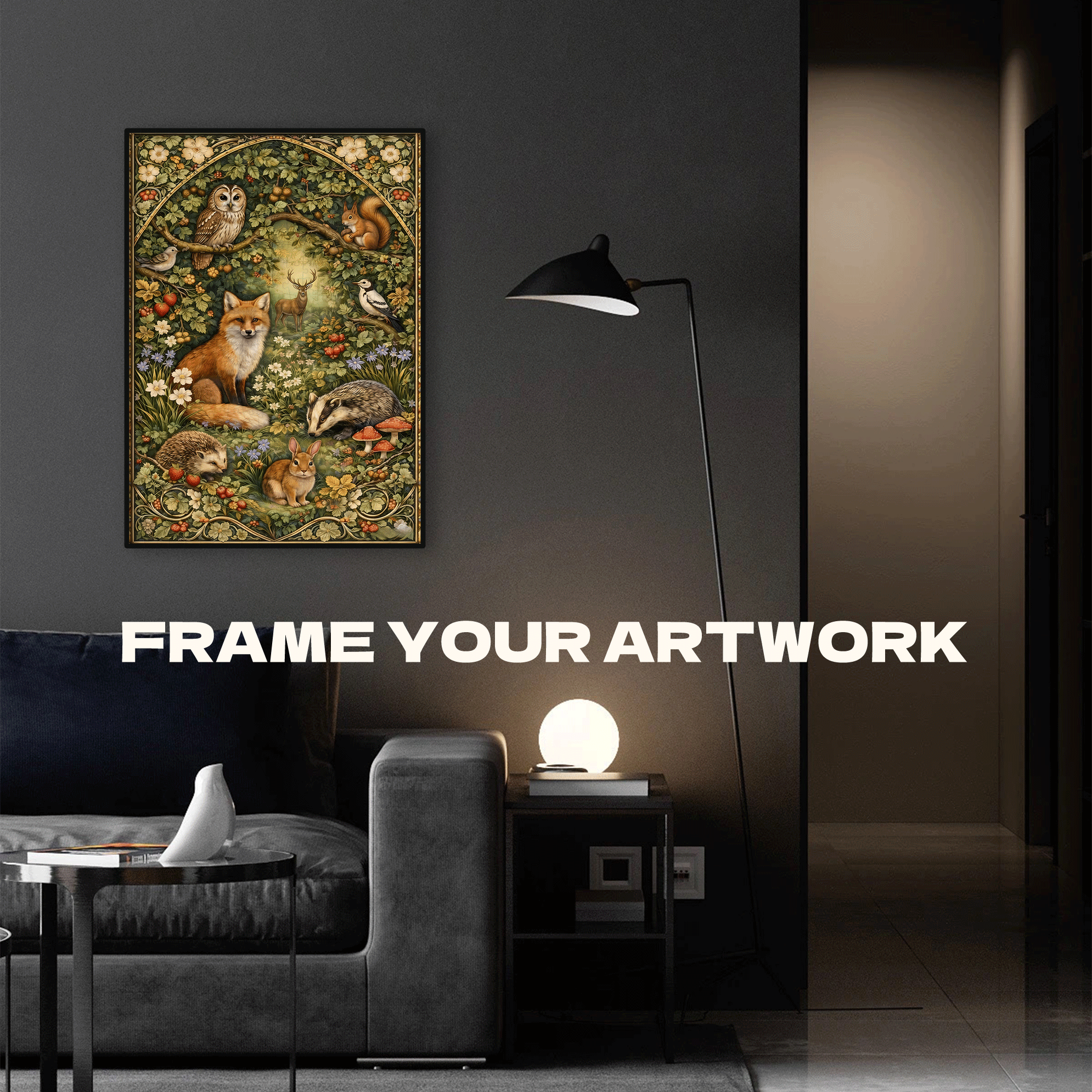 Enchanted Forest 500pcs/1000pcs Jigsaw Puzzle, Scratch-Resistant, Interactive Family Game & Brain-Boosting DIY Decor, Perfect for Halloween, Christmas & New Year Gifts, Family Puzzle Game