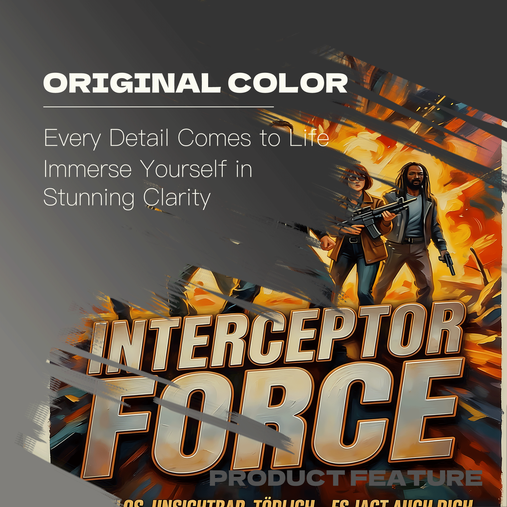 Interceptor Force 500pcs/1000pcs Jigsaw Puzzle, Scratch-Resistant, Interactive Family Game & Brain-Boosting DIY Decor, Perfect for Halloween, Christmas & New Year Gifts, Family Puzzle Game