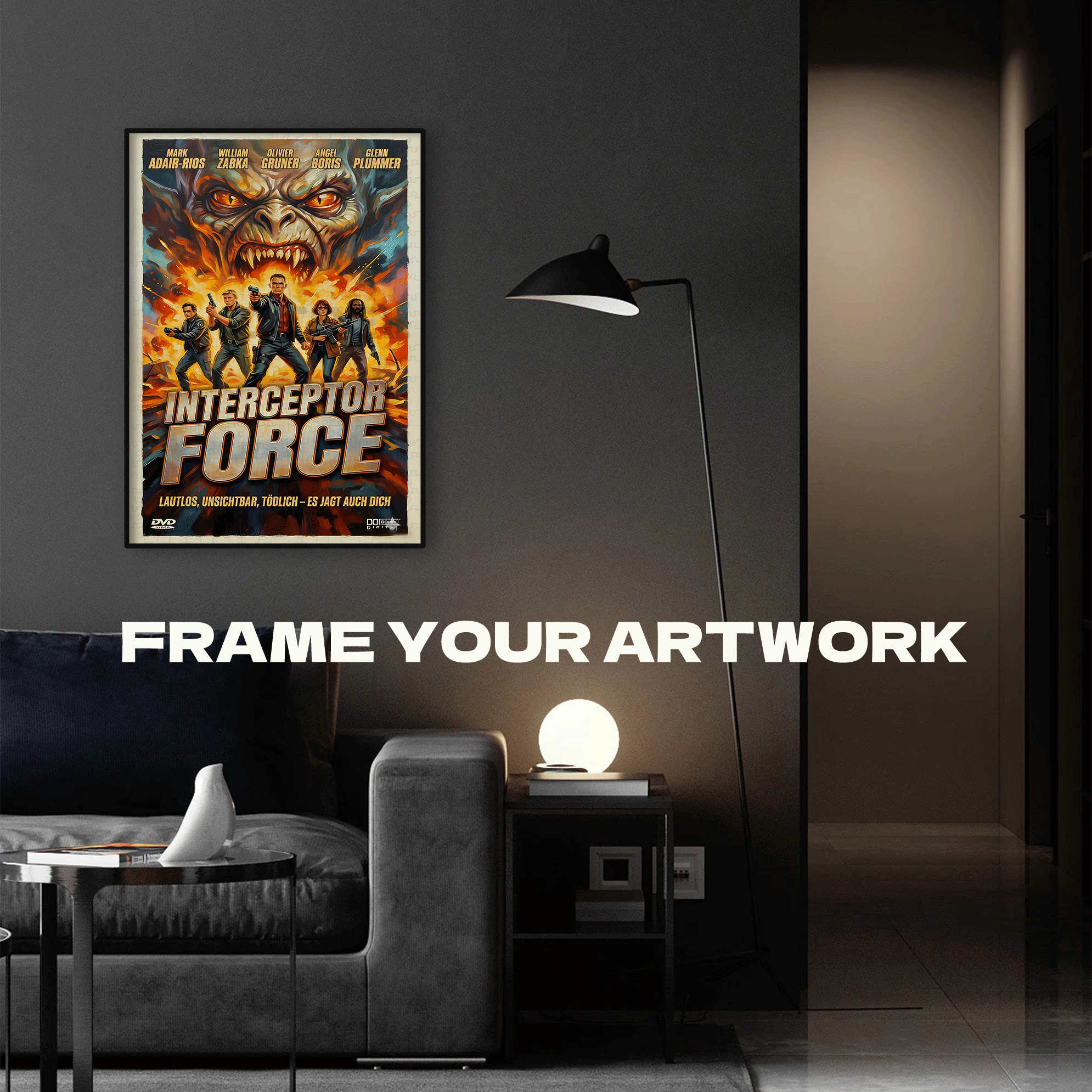 Interceptor Force 500pcs/1000pcs Jigsaw Puzzle, Scratch-Resistant, Interactive Family Game & Brain-Boosting DIY Decor, Perfect for Halloween, Christmas & New Year Gifts, Family Puzzle Game